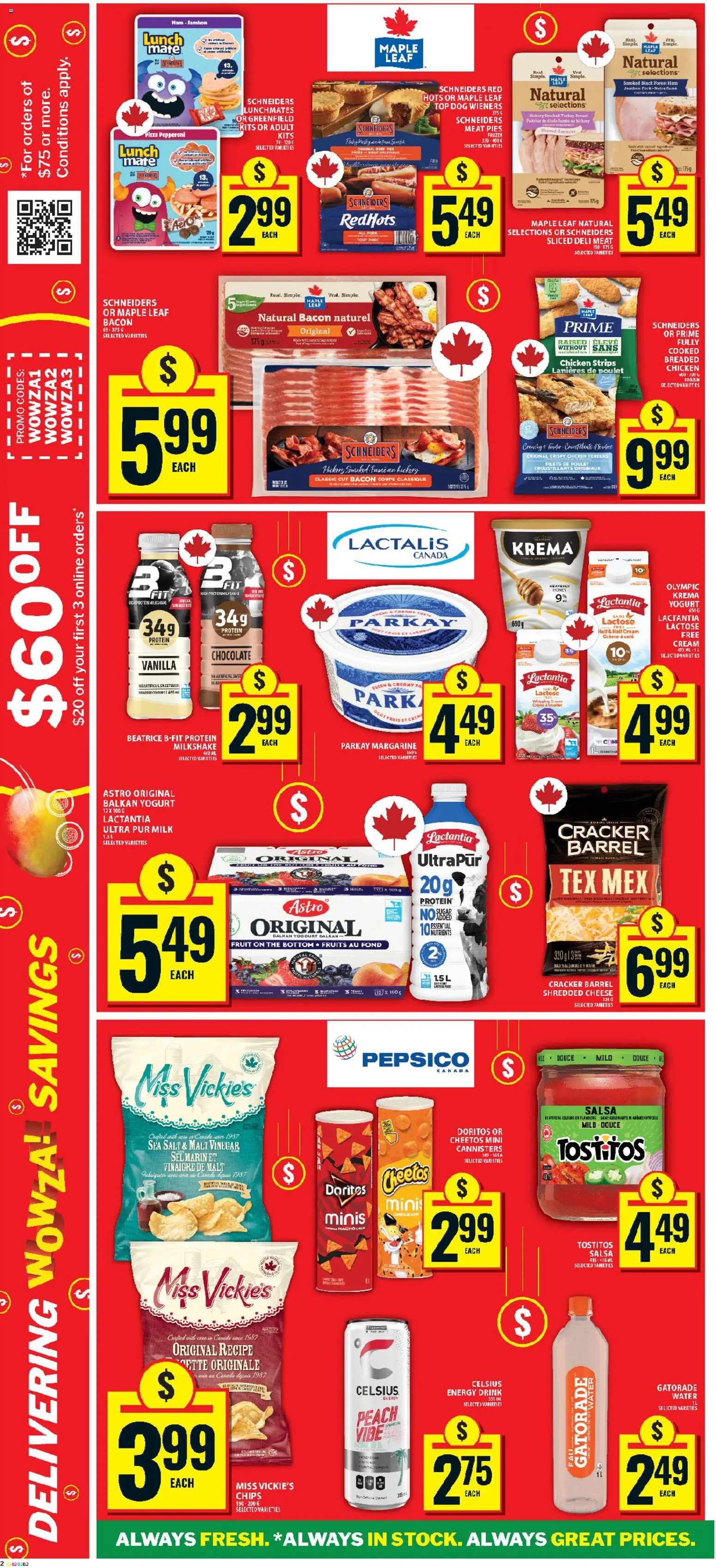 Food Basics flyer valid from 29.01.2026 | Page: 6 | Products: Milk, Yogurt, Ham, Pork