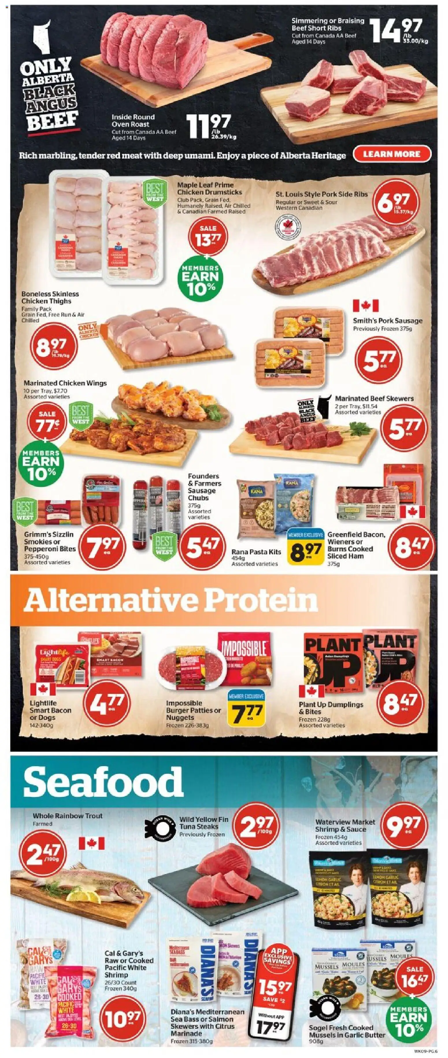 Calgary Co-op flyer valid from 02.01.2026 | Page: 6 | Products: Oven, Butter, Ham, Pork