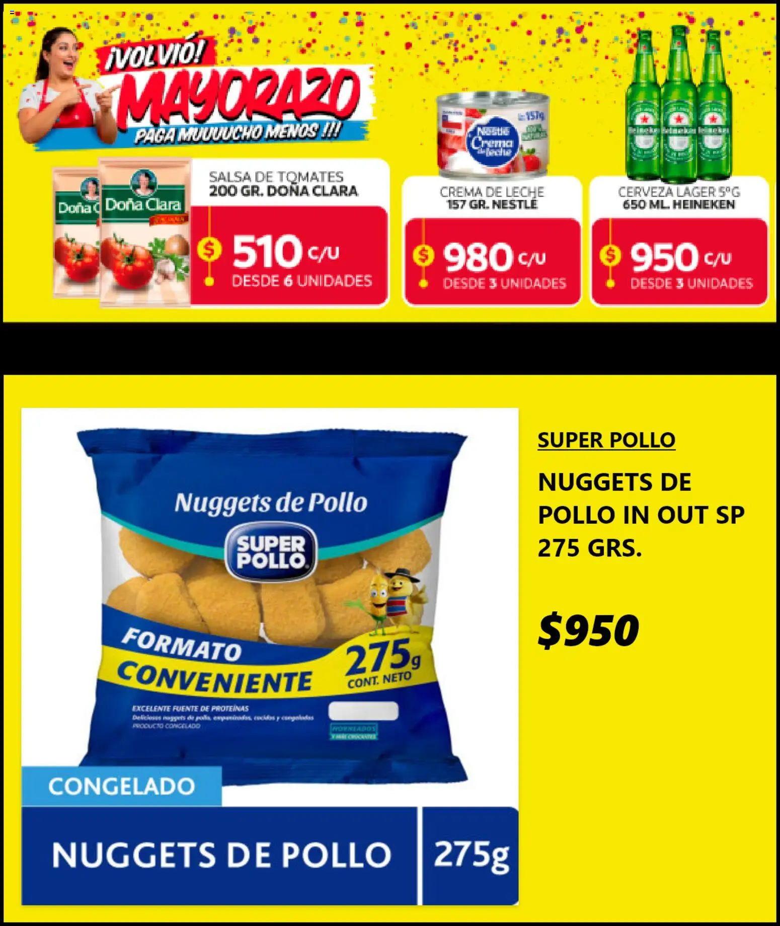Central Mayorista ofertas  │ válido desde el 28.10.2025 | Página: 7 | Productos: Leche, Pollo, Cerveza, Fuente