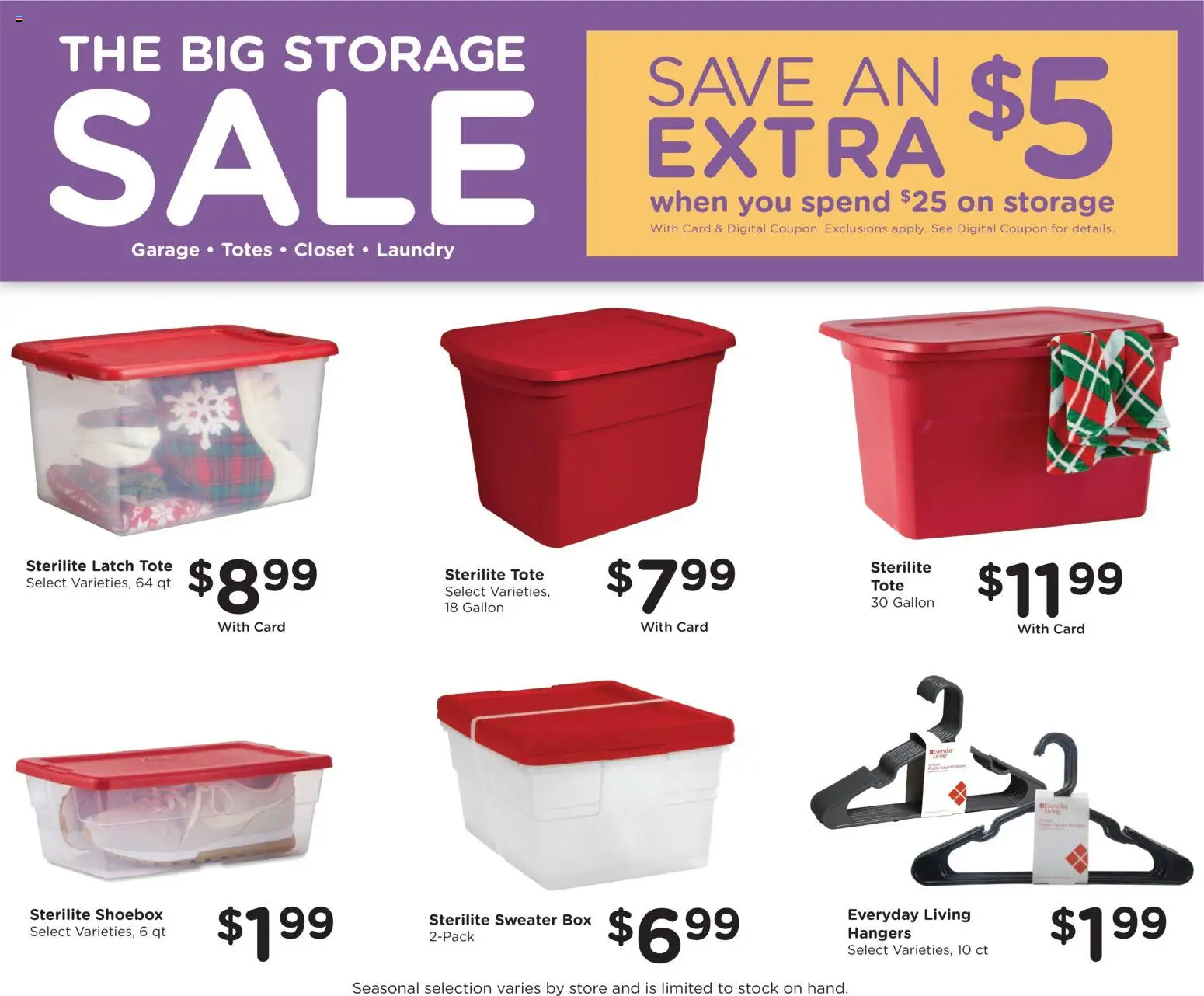 Dillons Weekly Ad - KS - valid from 14.01.2026 | Page: 13 | Products: Box, Shoebox, Sweater, Closet