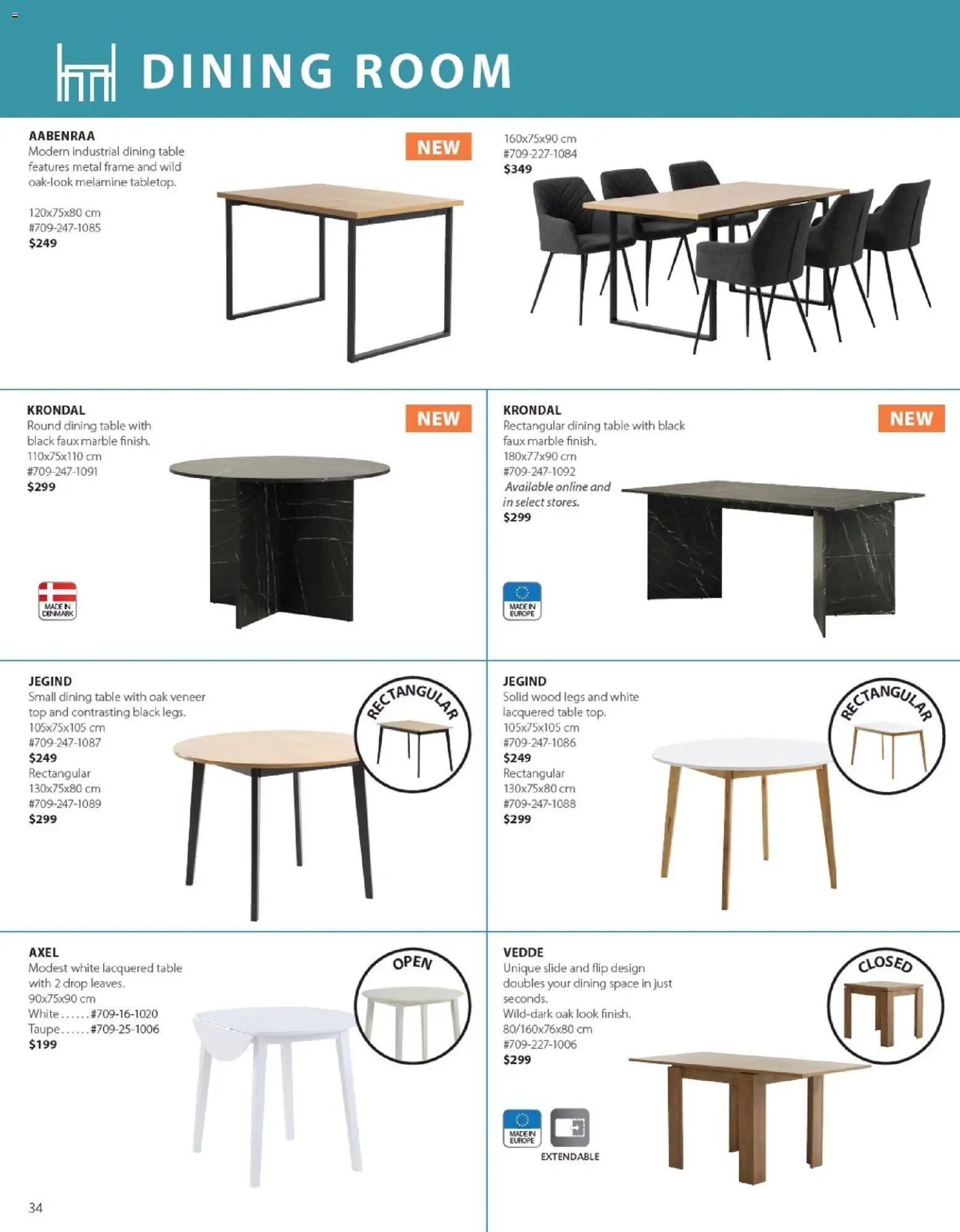 JYSK flyer valid from 01.01.2026 | Page: 34 | Products: Table