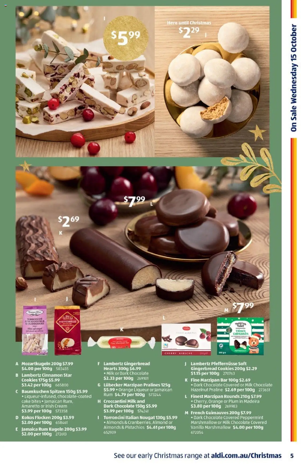Aldi catalogue - valid from 15.10.2025 | Page: 5 | Products: Almonds, Milk, Chocolate, Cream