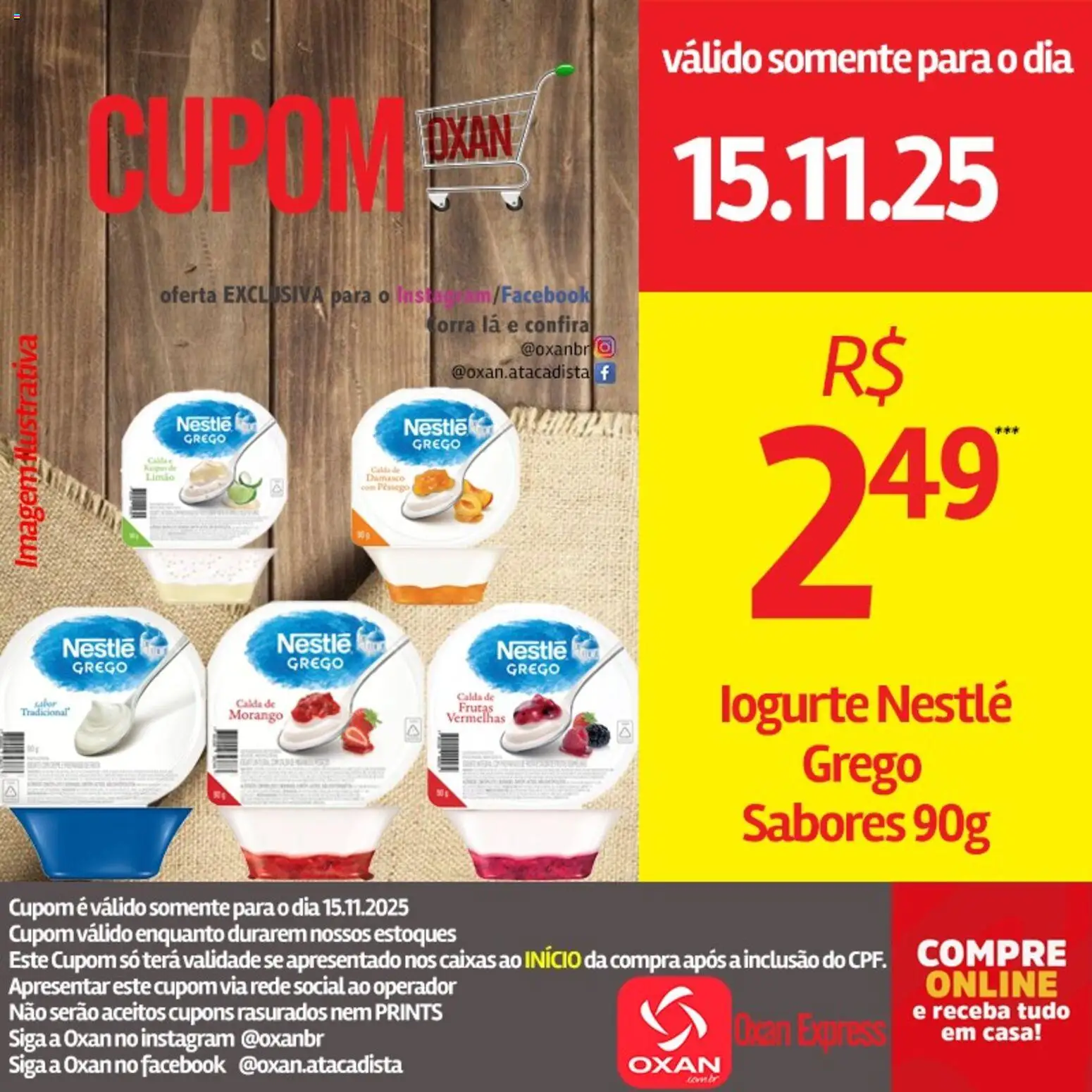 Oxan Atacadista Folheto - válido de 15.11.2025 | Página: 5 | Produtos: Damasco, Pêssego