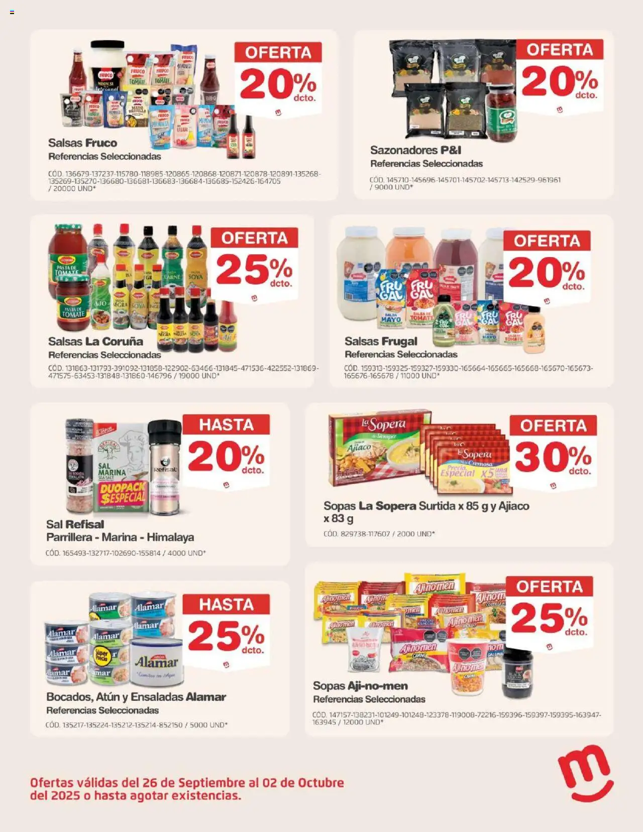 Makro revista - valida desde el 26.09.2025 | Página: 24 | Productos: Pasta, Atún, Sal, Tomate