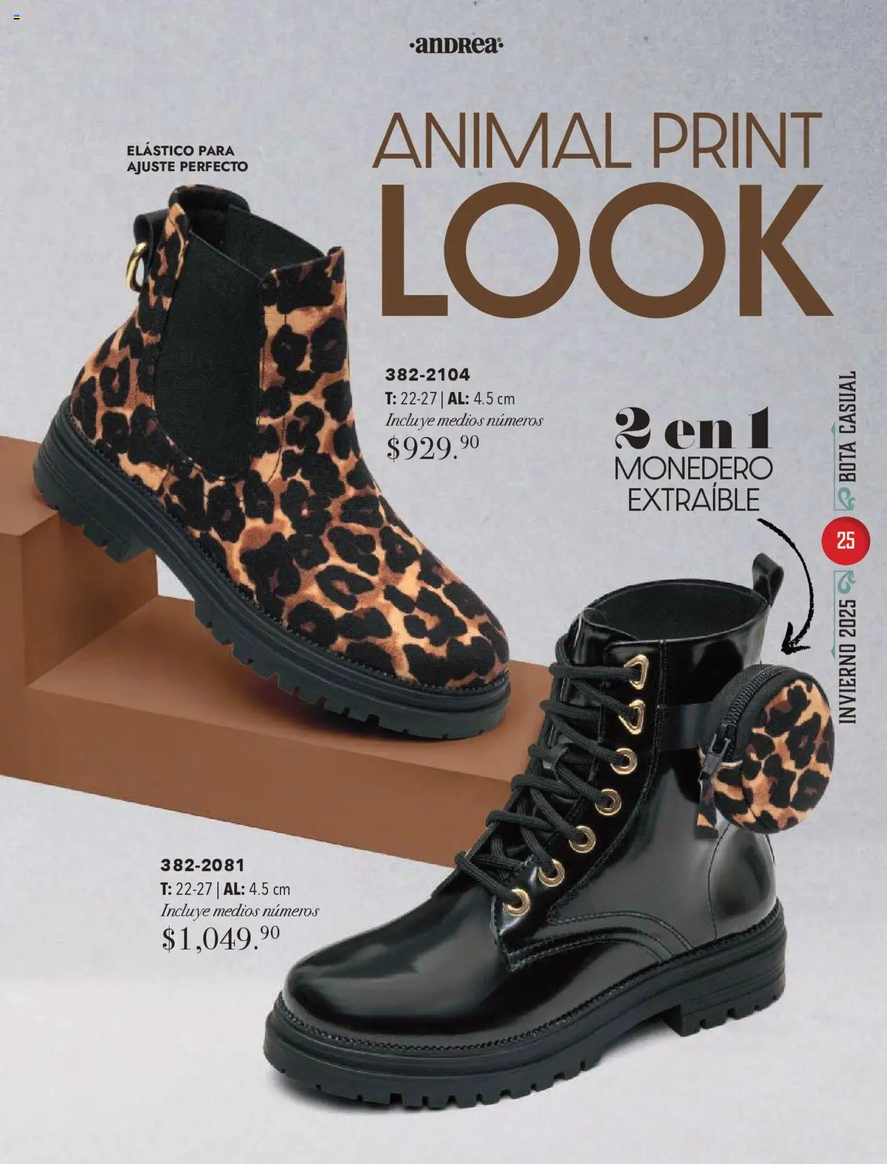 Nuevas ofertas de Andrea válidas en toda la República Mexicana desde el 13.10.2025. ¡Encuentra las mejores ofertas en Andrea - Catálogo Invierno! | Página: 25 | Productos: Monedero