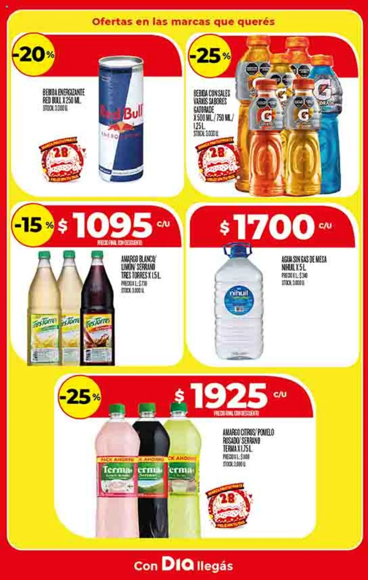 Supermercado DIA Ofertas │ válido desde el 10.09.2025 | Página: 35 | Productos: Mesa, Agua, Limón, Pomelo