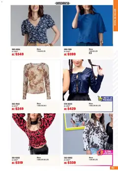 Vista previa de Andrea catálogo Outlet, nuevo folleto de la tienda, válido en México a partir del 05.04.2026 | Página: 197 | Productos: Blusa, Ropa