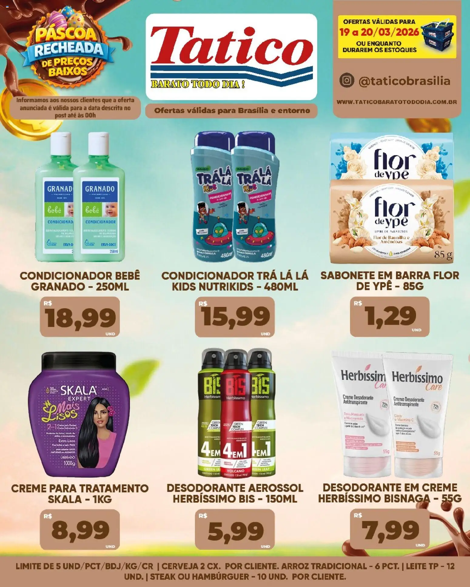 Tatico Folheto - válido de 21.03.2026 | Página: 41 | Produtos: Condicionador, Arroz, Creme, Hambúrguer
