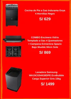 Catálogo Promart válido desde 01.08.2025 | Página: 2 | Productos: Lavadora, Cocina, Campana extractora