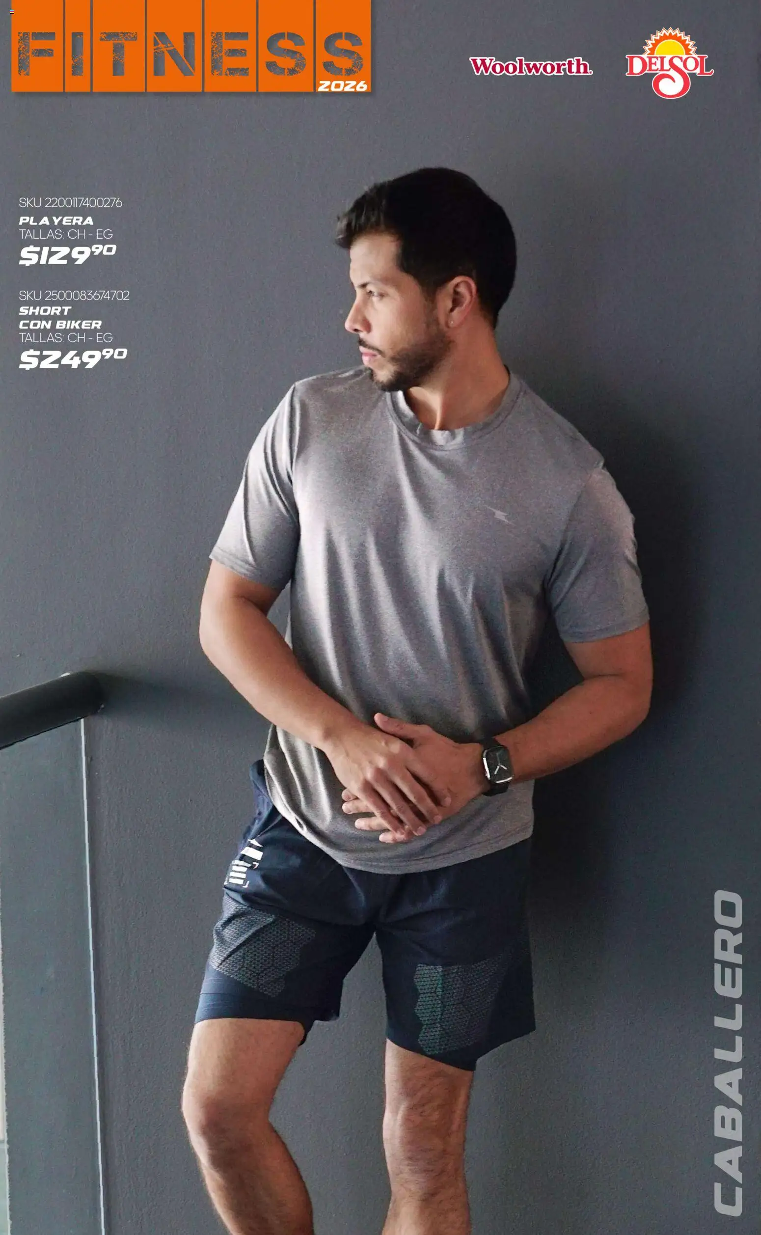 Nuevas ofertas de Del Sol y Woolworth válidas en toda la República Mexicana desde el 08.01.2026. ¡Encuentra las mejores ofertas en Del Sol y Woolworth catálogo Fitness! | Página: 11 | Productos: Playera, Short
