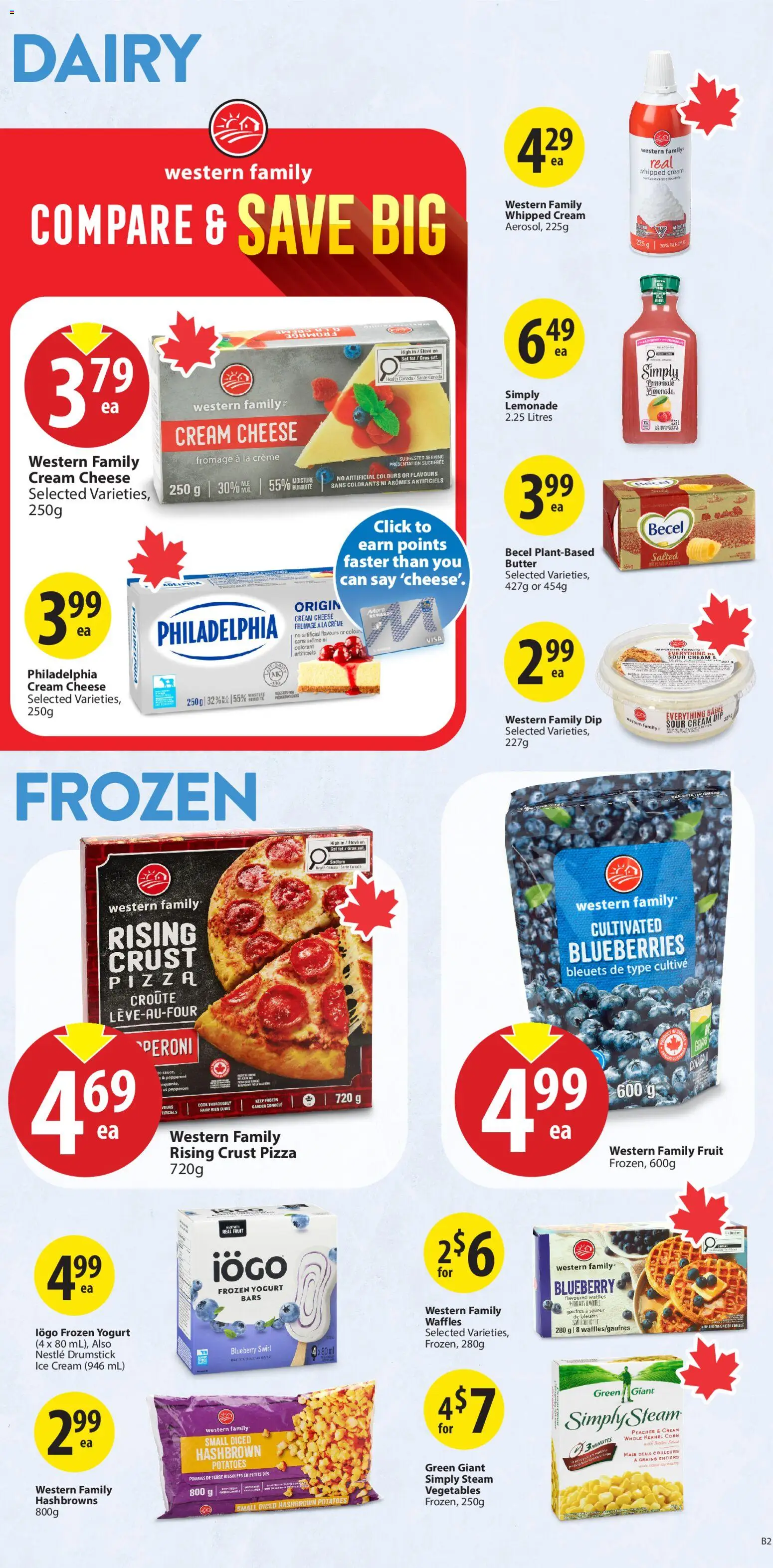 Save on foods flyer valid from 02.04.2026 | Page: 21 | Products: Ice cream, Potatoes, Yogurt, Pizza