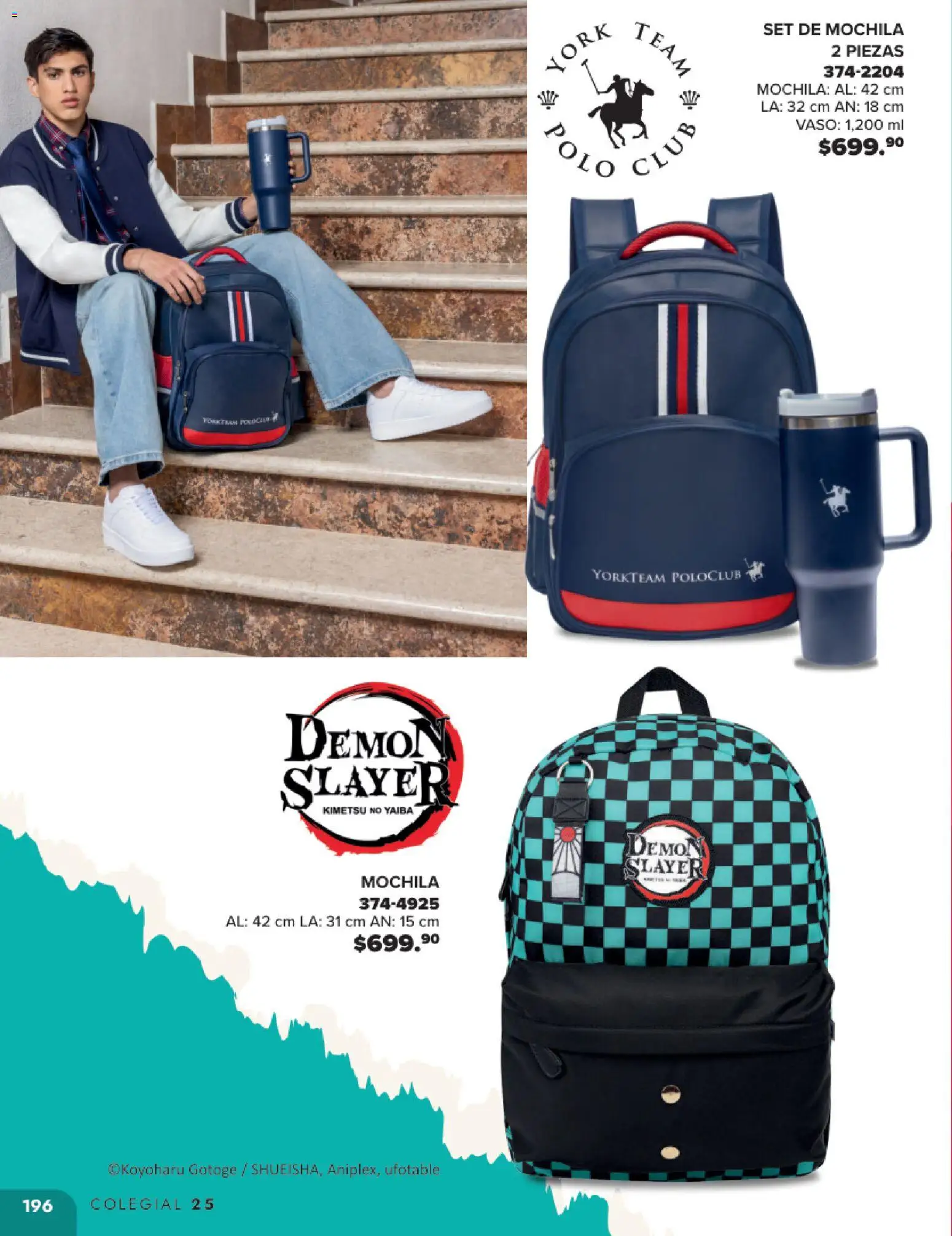 Nuevas ofertas de Andrea válidas en toda la República Mexicana desde el 25.05.2025. ¡Encuentra las mejores ofertas en Andrea catálogo Colegial ! | Página: 196 | Productos: Mochila