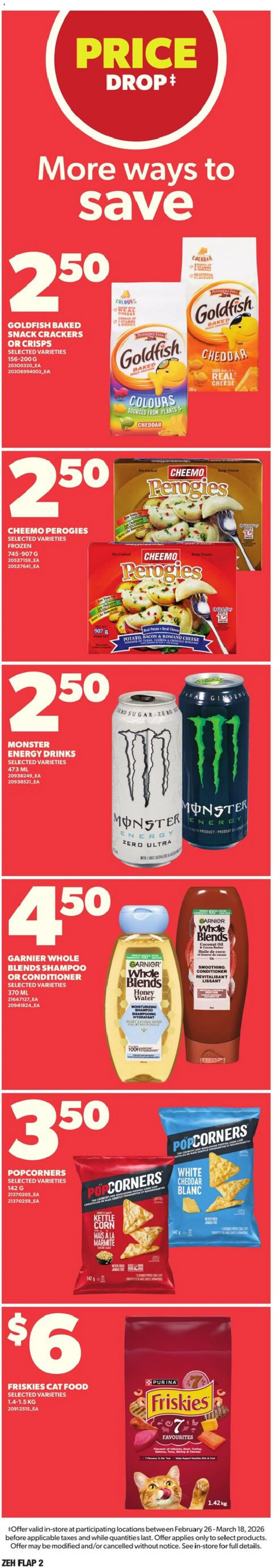 Zehrs flyer valid from 05.03.2026 | Page: 2 | Products: Turkey, Shampoo, Cheese, Oil