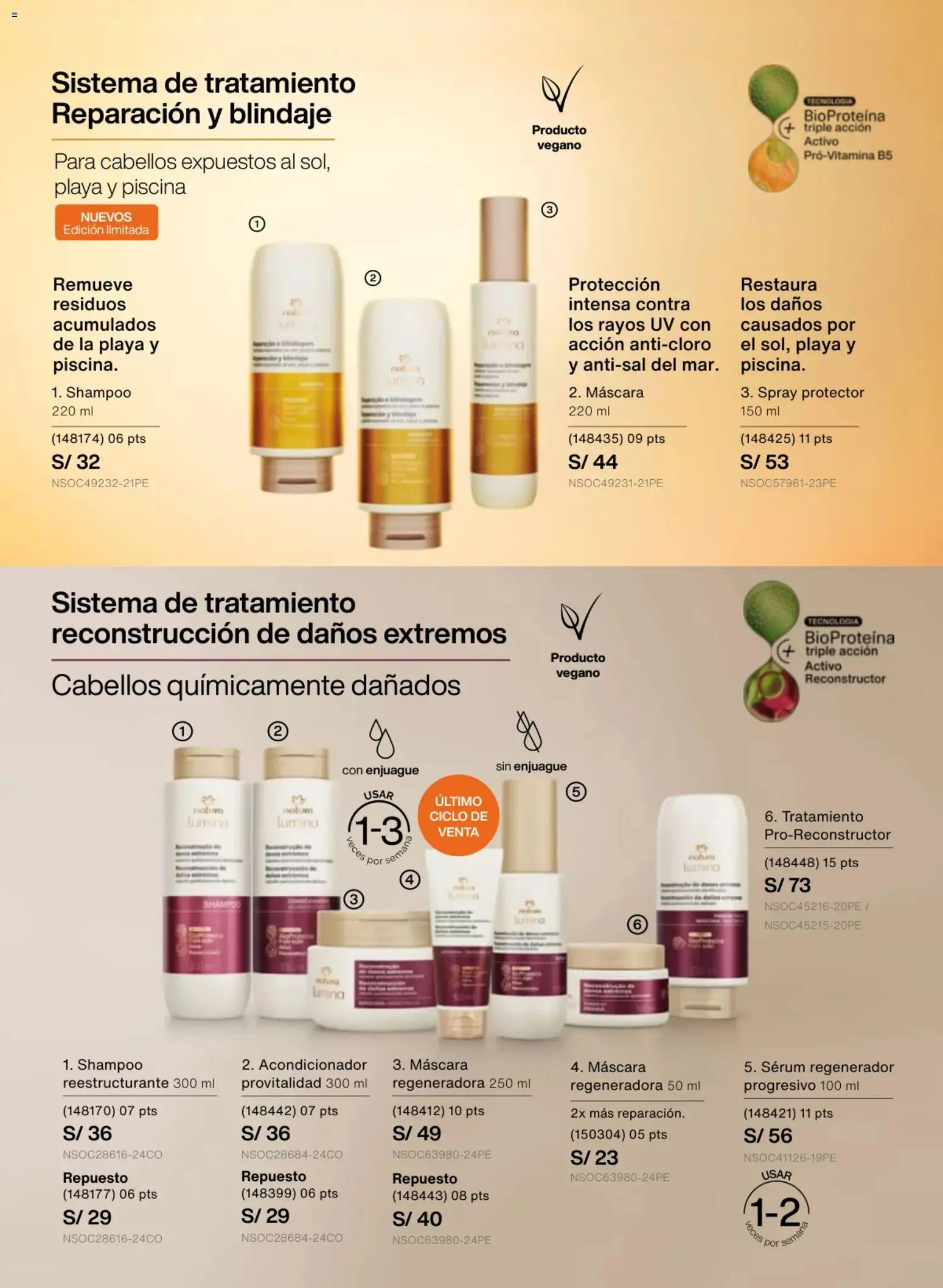 Catálogo Natura válido desde 18.02.2026 | Página: 127 | Productos: Máscara, Shampoo, Acondicionador