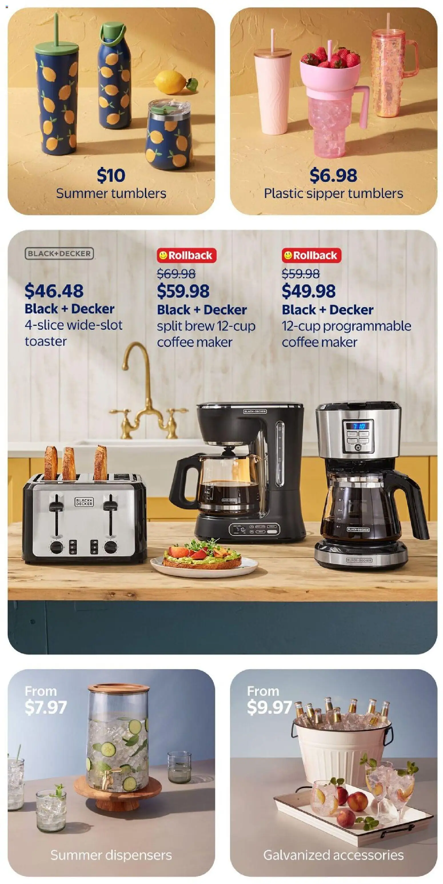 Walmart flyer valid from 30.04.2026 | Page: 10 | Products: Coffee maker, Toaster, Coffee