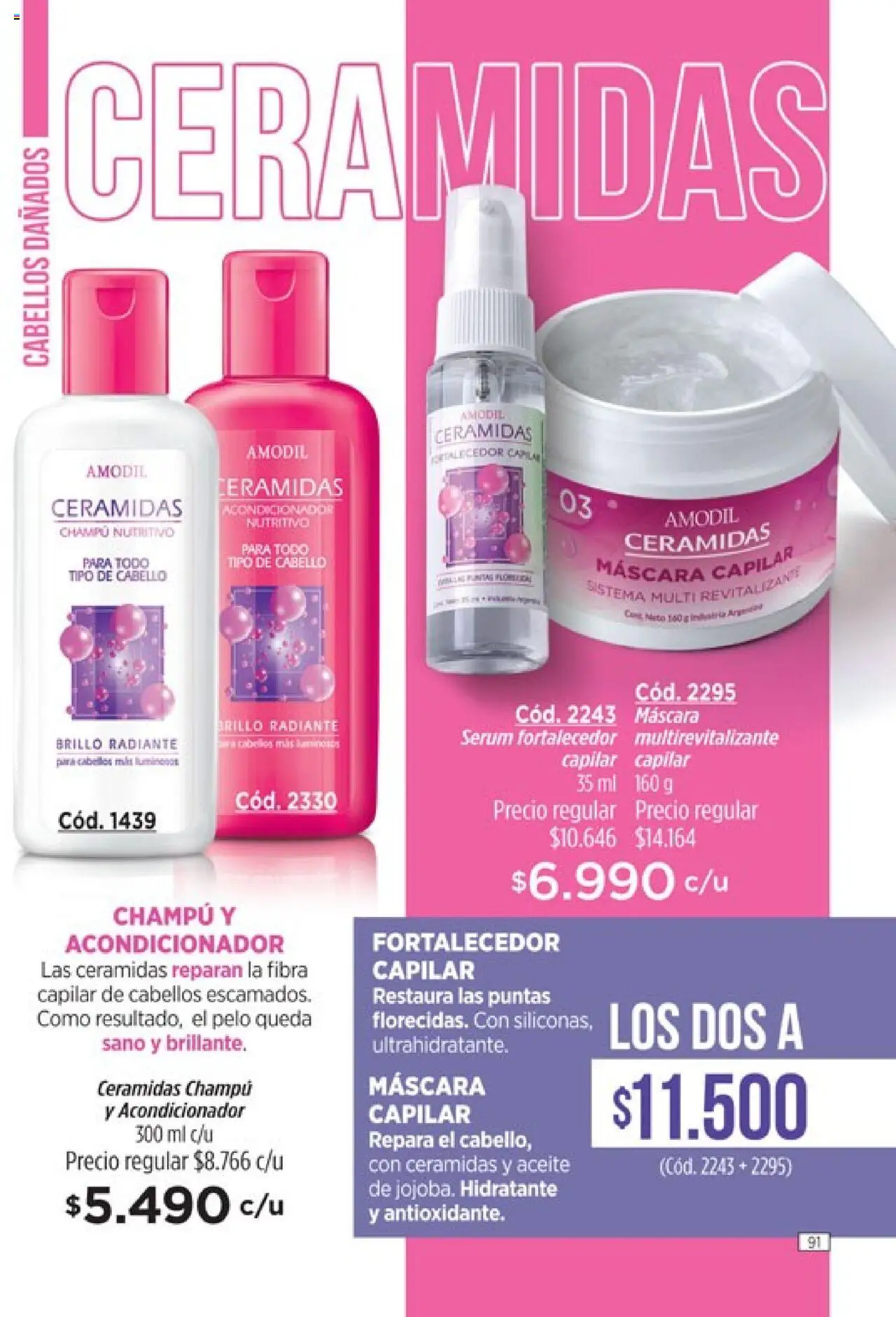 Catálogo Amodil Campaña 12 │ válido desde el 26.06.2025 | Página: 91 | Productos: Serum, Máscara, Champú, Acondicionador