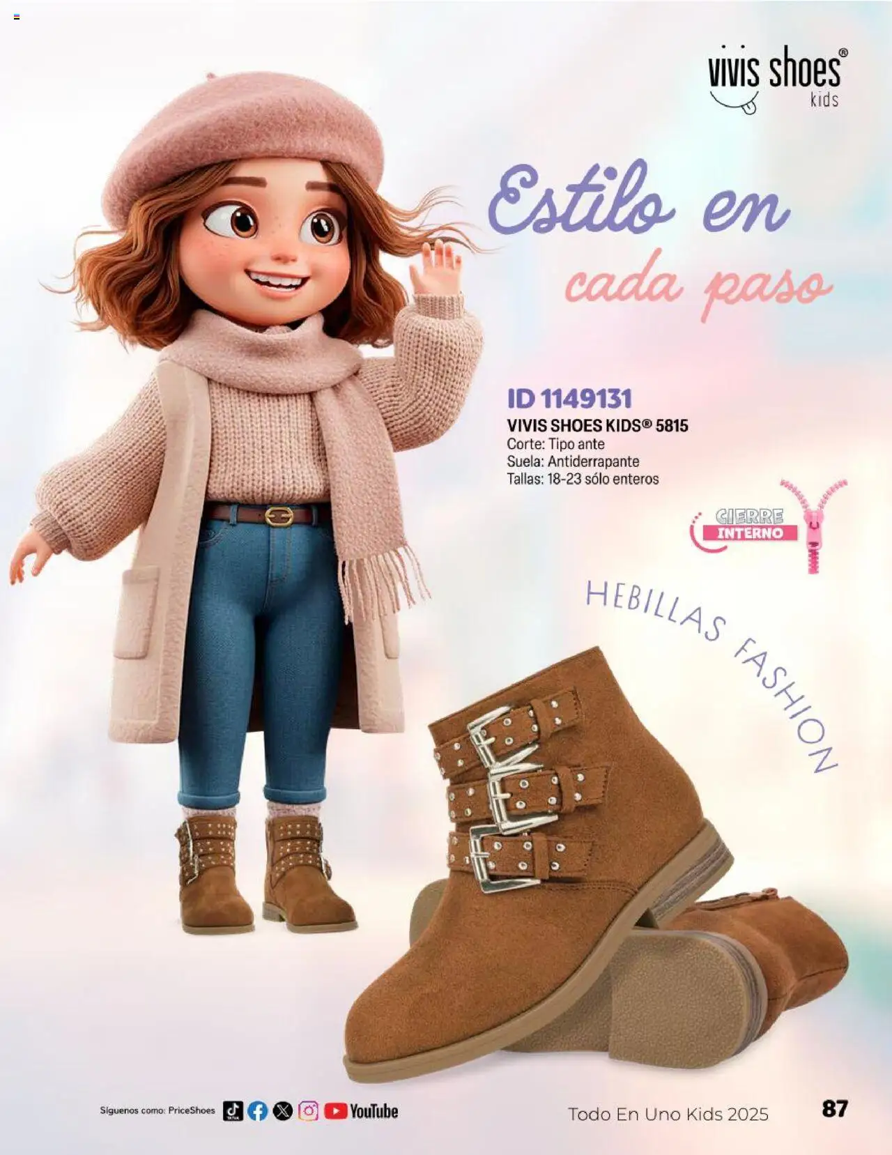 Nuevas ofertas de Price Shoes válidas en toda la República Mexicana desde el 23.04.2025. ¡Encuentra las mejores ofertas en Price Shoes catálogo Kids! | Página: 87 | Productos: Hebillas