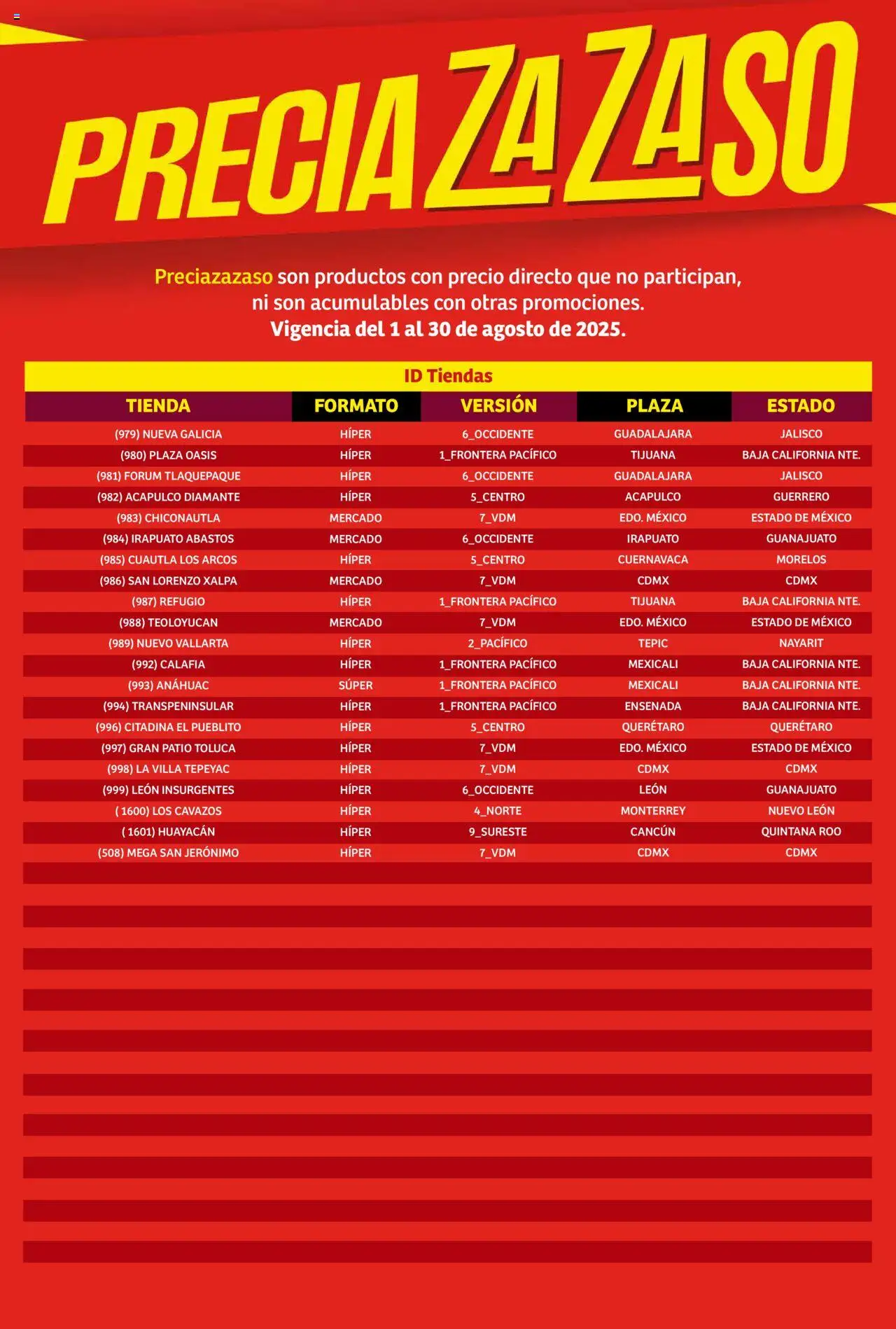 Nuevas ofertas de Soriana válidas en toda la República Mexicana desde el 01.08.2025. ¡Encuentra las mejores ofertas en Soriana - Catálogo Preciazazaso Mercado Nacional! | Página: 267