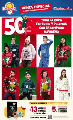 Vista previa de Del Sol y Woolworth catálogo Venta Especial de Navidad 3, nuevo folleto de la tienda, válido en México a partir del 23.12.2025 | Página: 6 | Productos: Monedero, Ropa