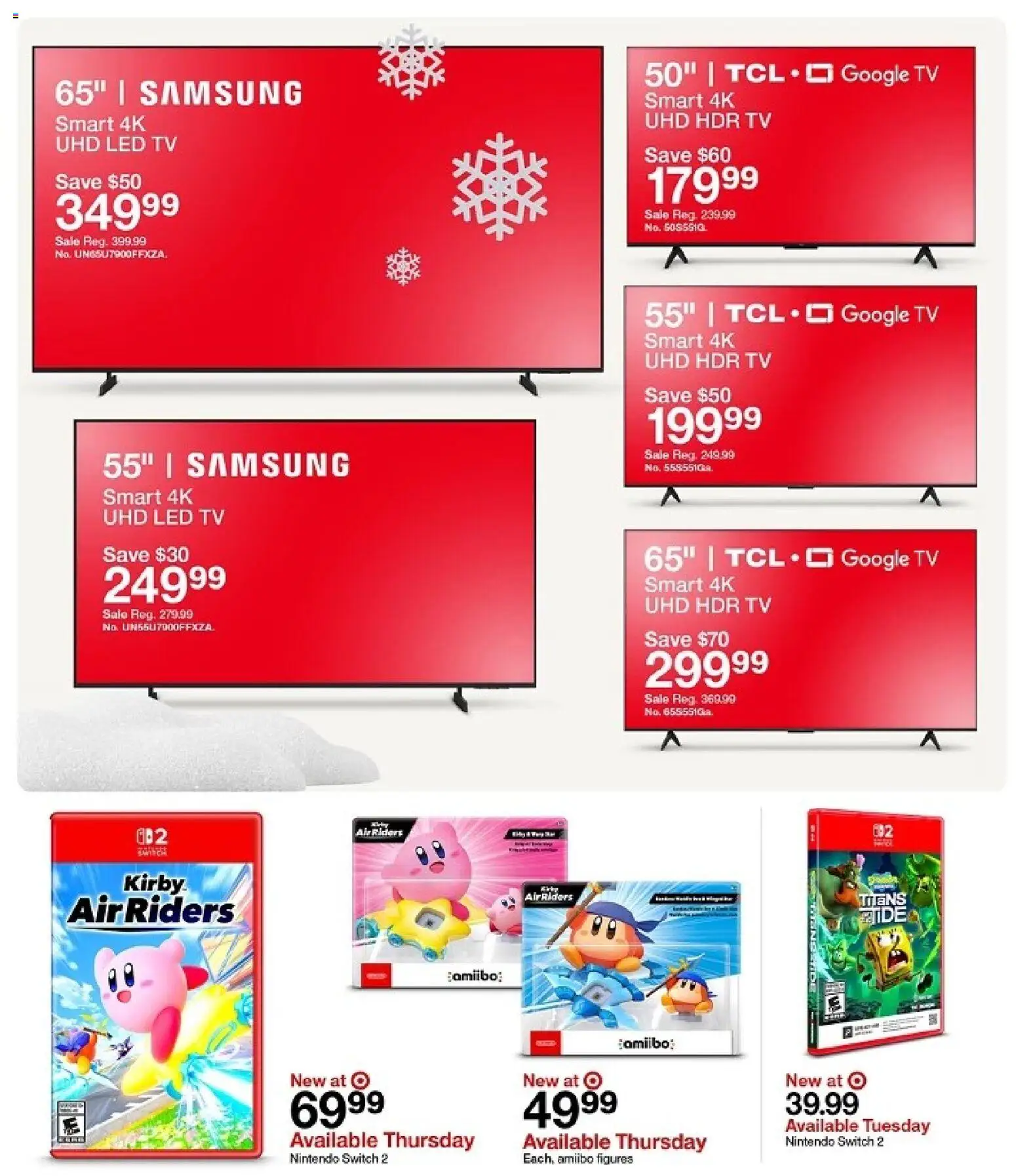 Target Weekly Ad - valid from 16.11.2025 | Page: 33 | Products: Switch, Tv, Nintendo