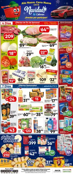 Vista previa de Calimax folleto Ensenada, nuevo folleto de la tienda, válido en México a partir del 02.01.2026