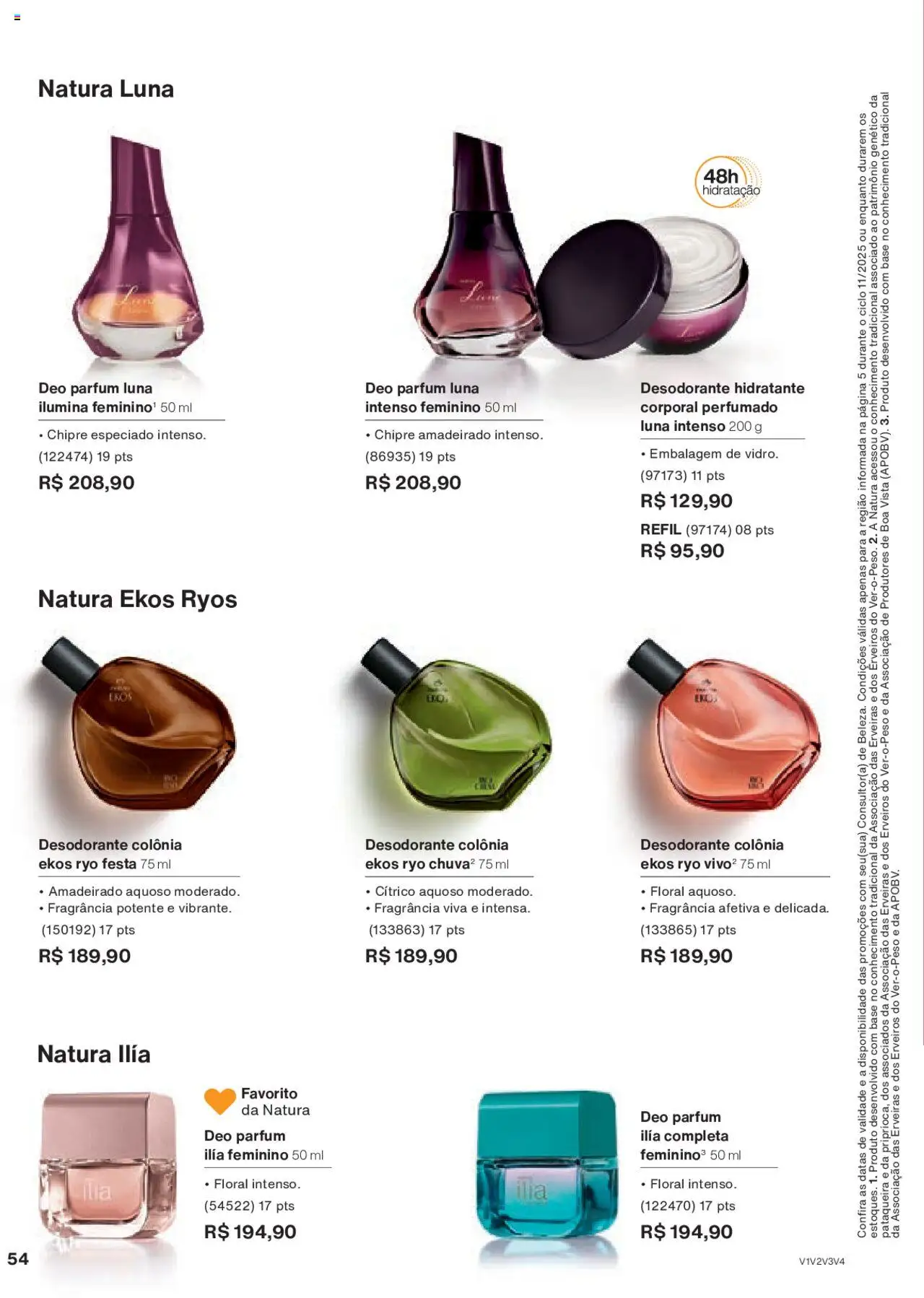 Natura Folheto - válido de 15.06.2025 | Página: 54 | Produtos: Fragrância, Desodorante, Base