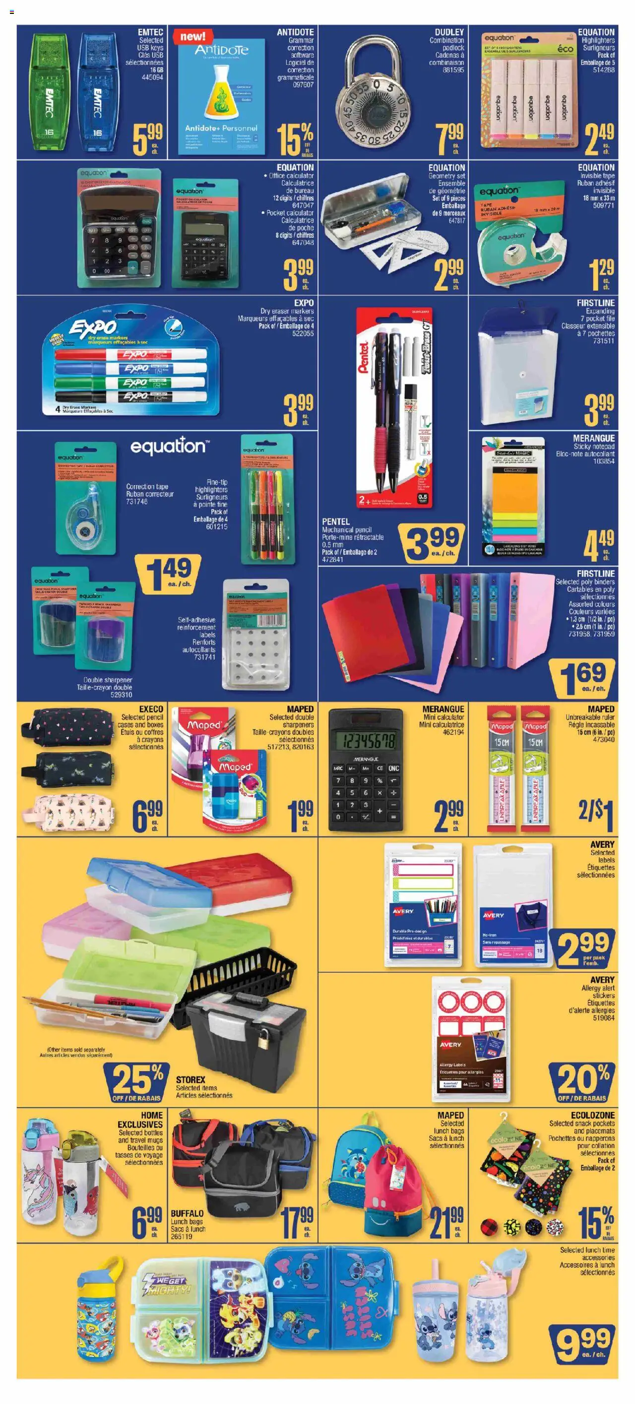 Jean Coutu flyer valid from 14.08.2025 | Page: 3 | Products: Calculator