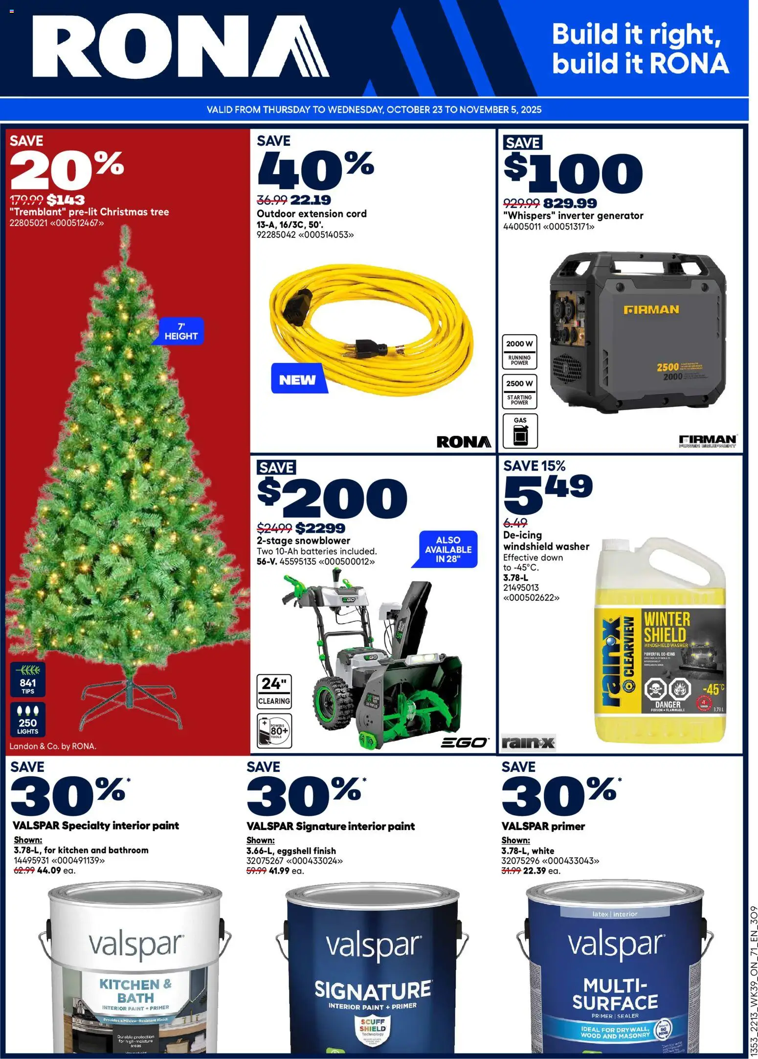 Rona flyer valid from 23.10.2025 | Page: 1