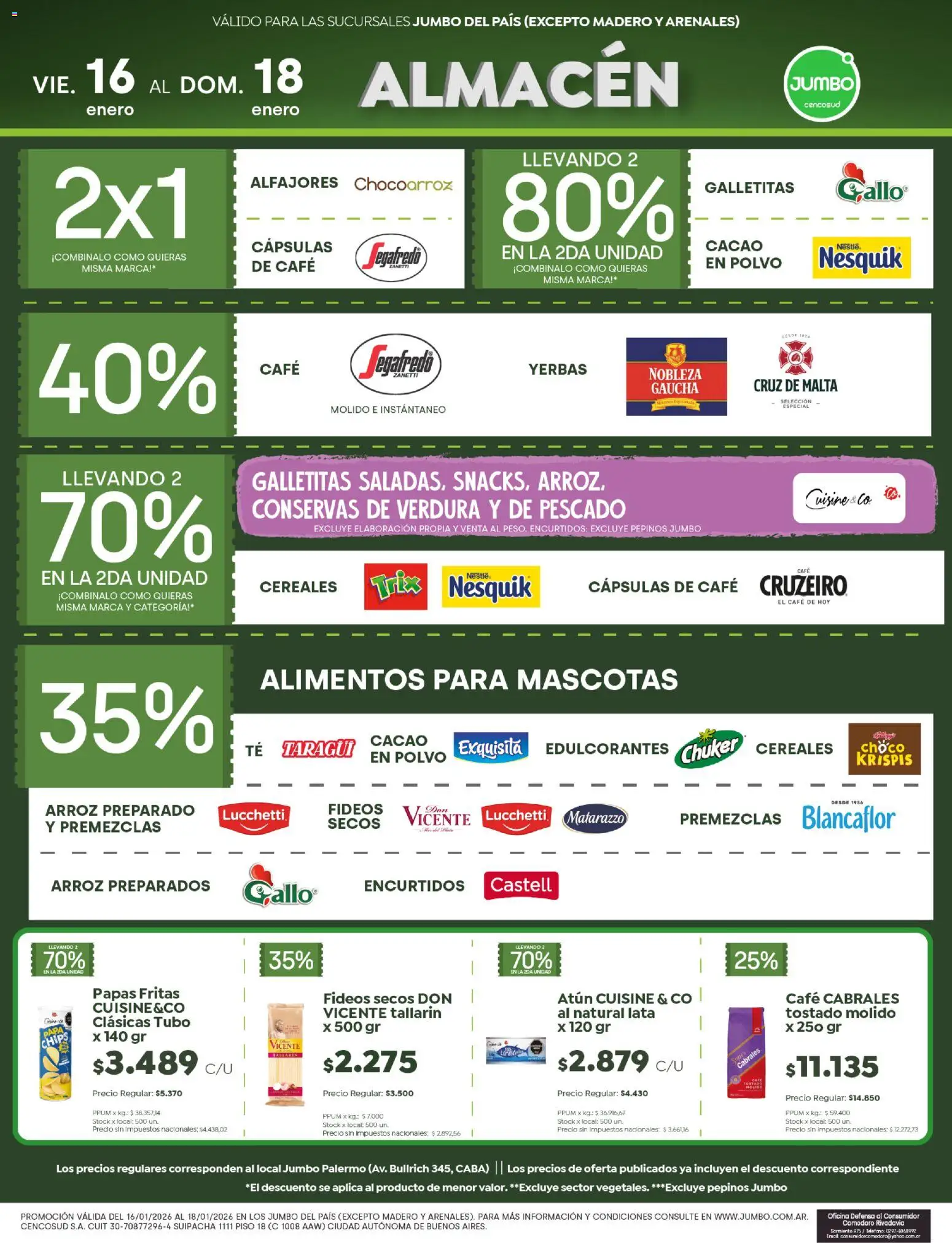 Jumbo - Ofertas | Córdoba │ válido desde el 16.01.2026 | Página: 2 | Productos: Atún, Arroz, Cereales, Pepinos