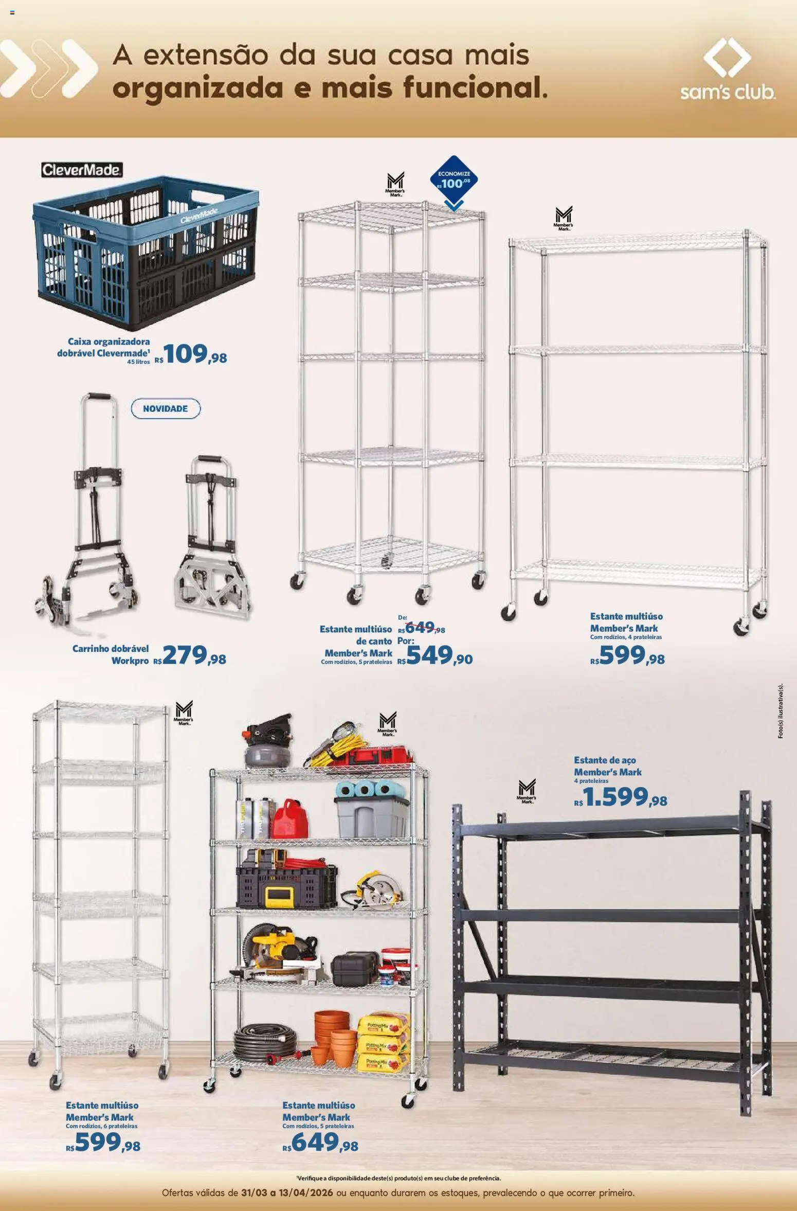 Sam's Club Folheto - válido de 31.03.2026 | Página: 11 | Produtos: Caixa, Carrinho