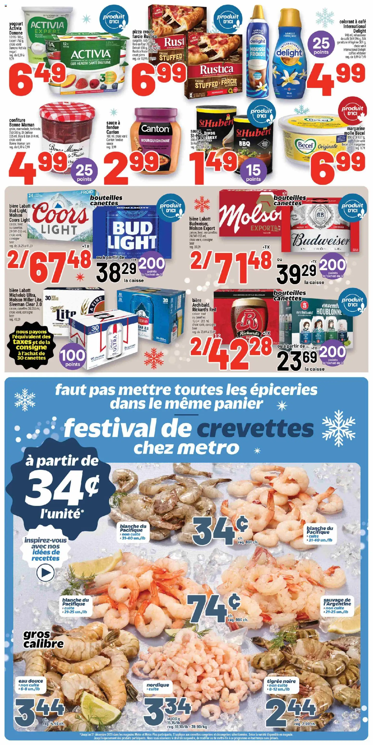 Metro flyer valid from 18.12.2025 | Page: 5 | Products: Cheese, Yogurt, Coffee, Pizza