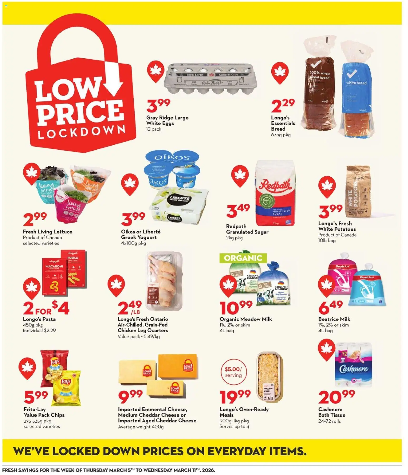 Longo's flyer valid from 05.03.2026 | Page: 13 | Products: Bag, Ridge, Bath, Eggs