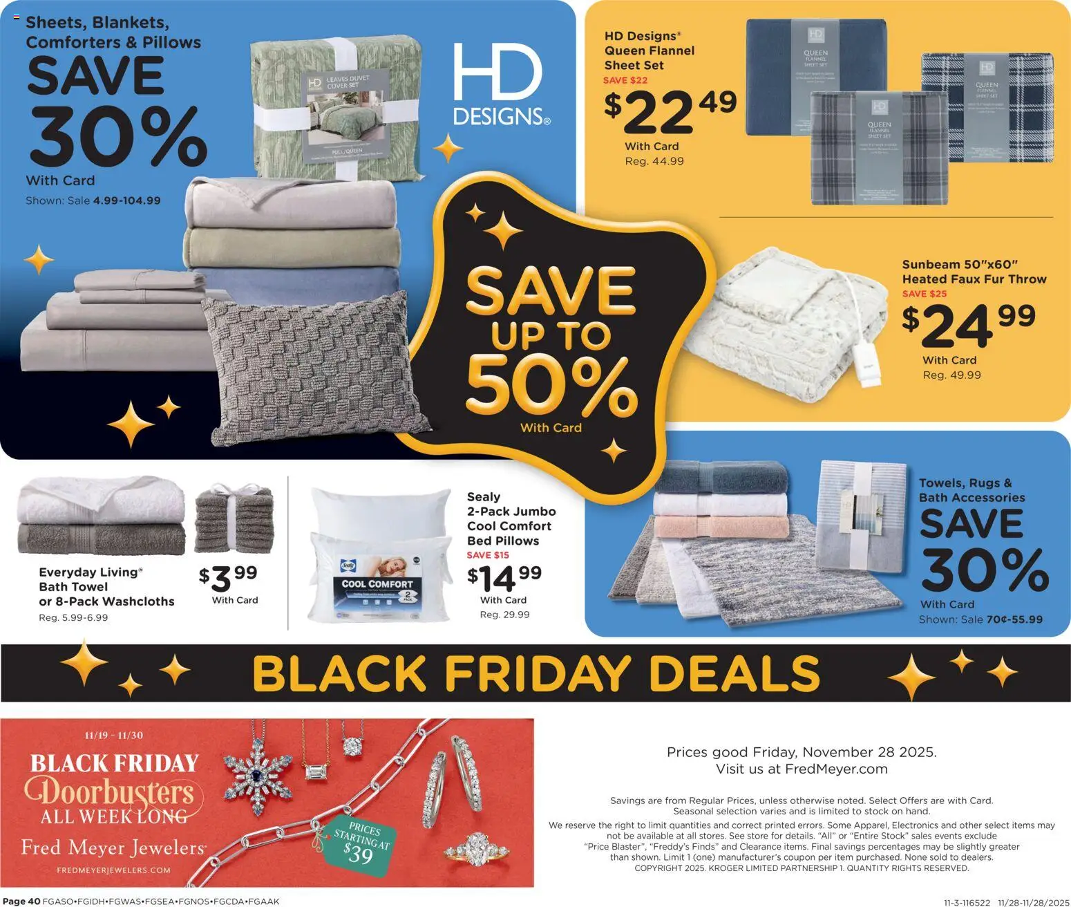 Fred Meyer Home & Apparel - valid from 28.11.2025 | Page: 41 | Products: Bed, Bath, Sheet