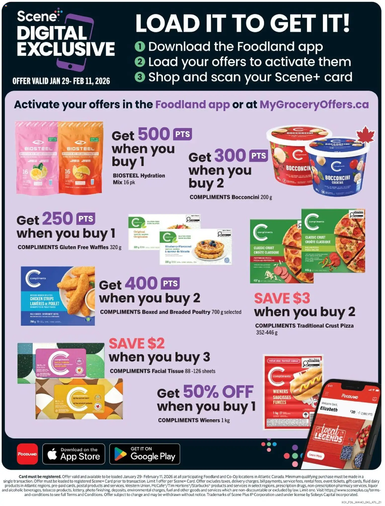 Foodland flyer valid from 29.01.2026 | Page: 13 | Products: Pizza, Chicken