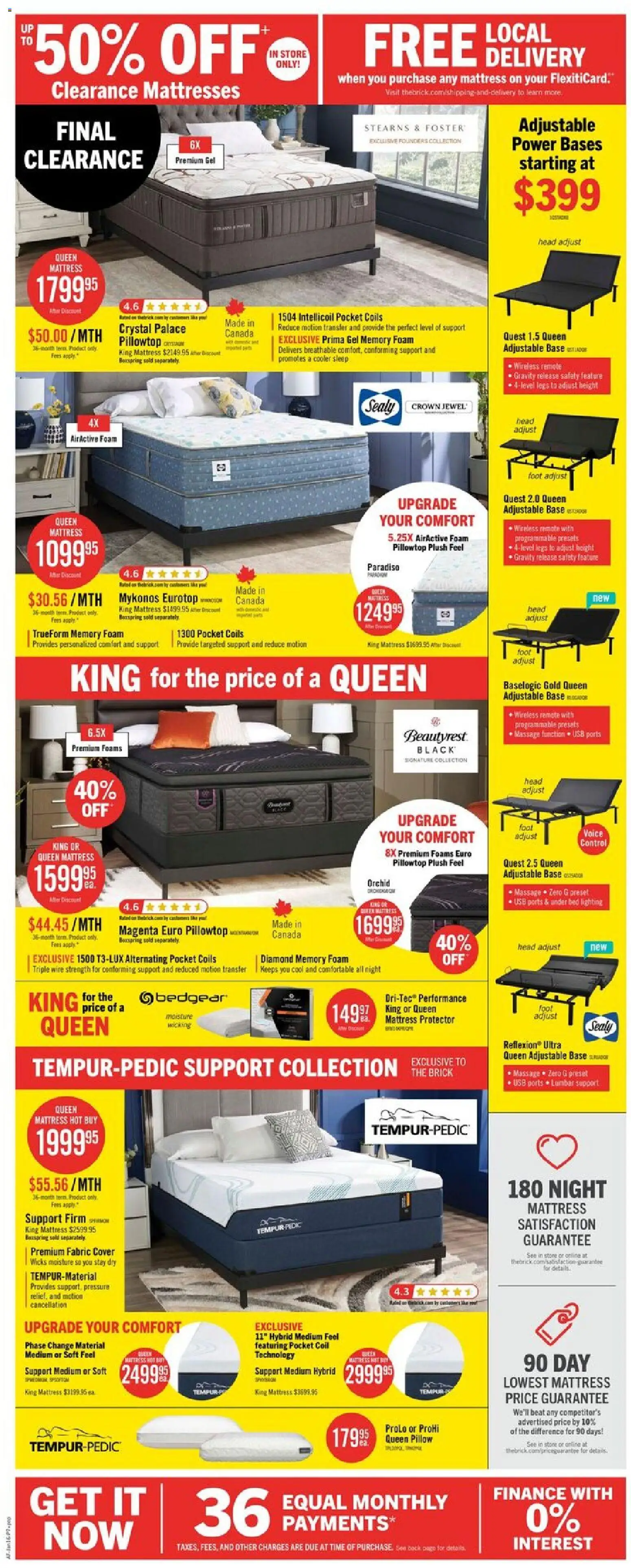 The Brick flyer valid from 13.01.2026 | Page: 13 | Products: Bed, Mattress, Pillow