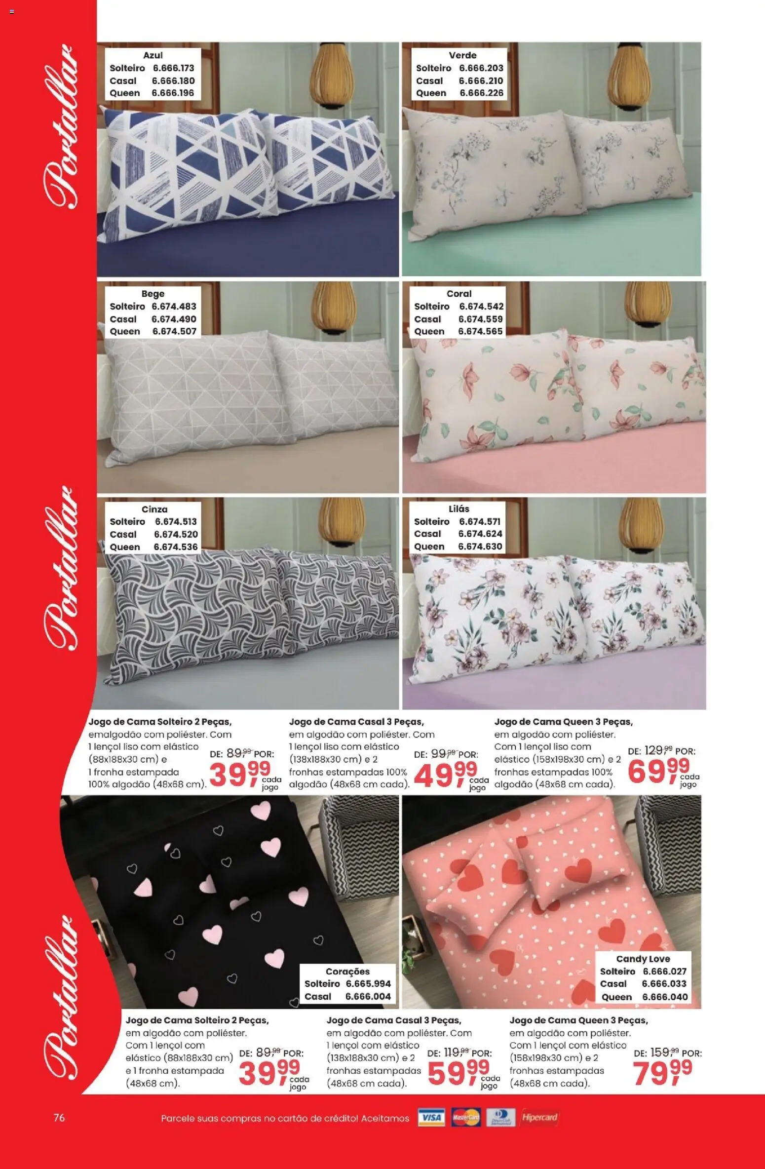 Quatro Estações Folheto - válido de 03.03.2026 | Página: 76 | Produtos: Jogo de cama, Cama, Lençol, Algodão