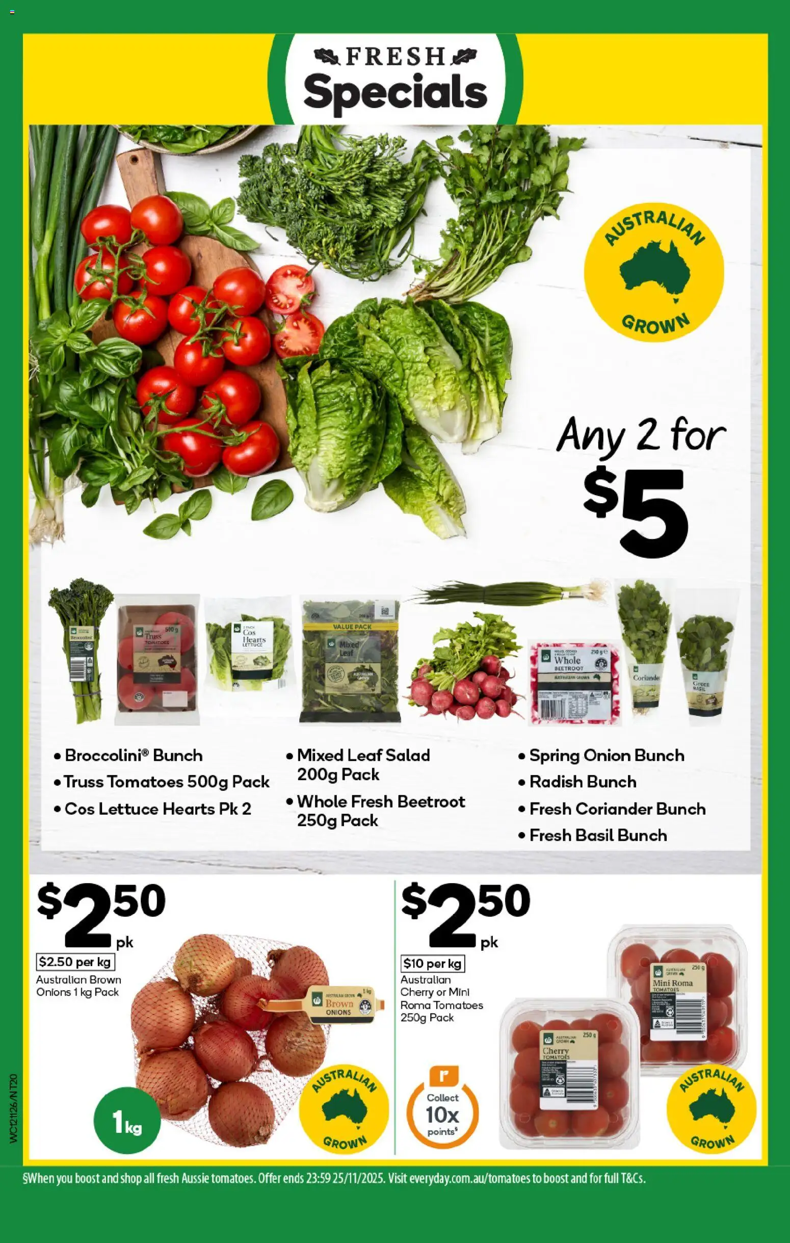 Woolworths catalogue - valid from 12.11.2025 | Page: 20 | Products: Lettuce, Salad, Radish, Beetroot