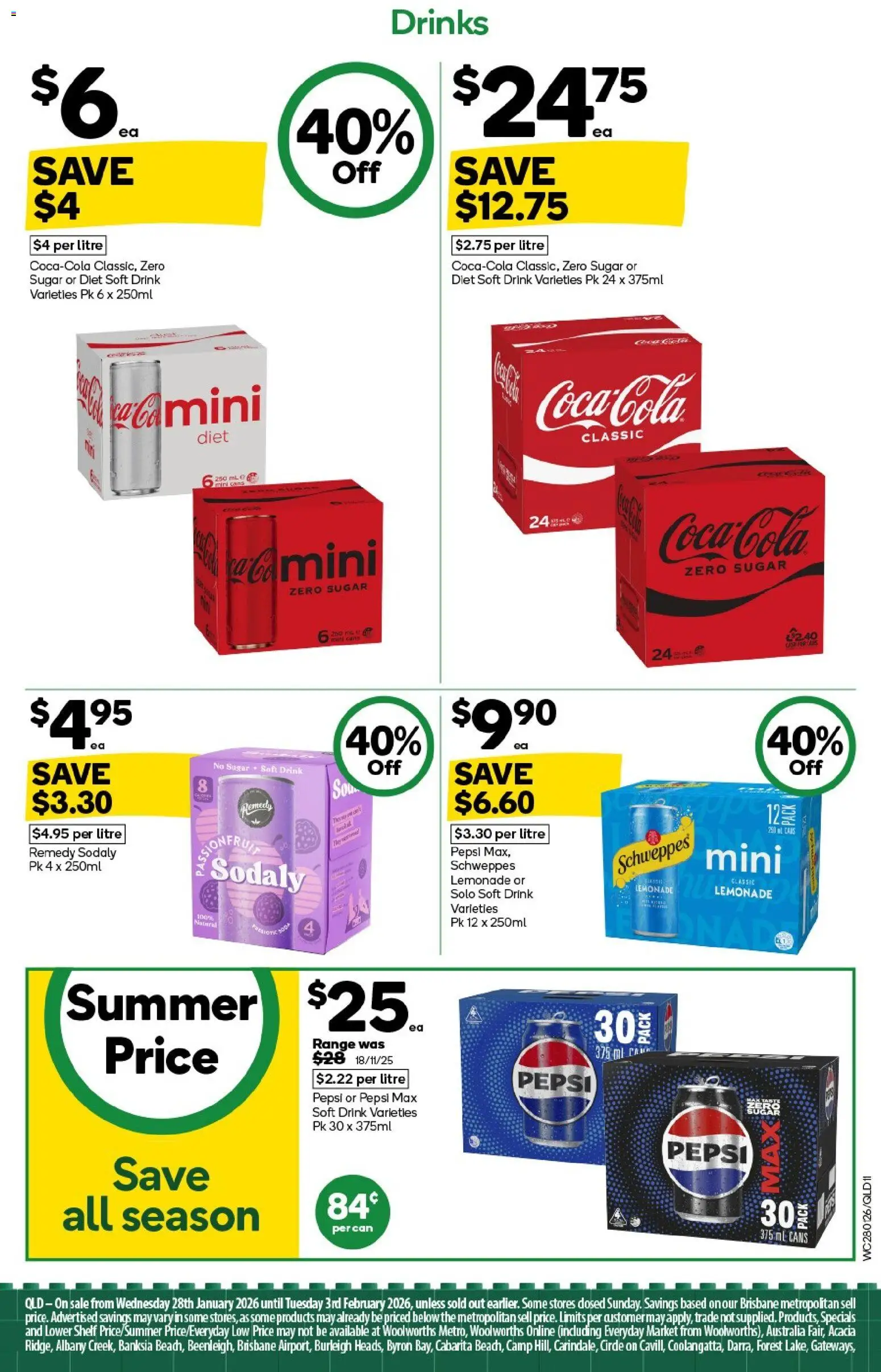 Woolworths catalogue - valid from 28.01.2026 | Page: 11 | Products: Shelf, Pepsi, Sugar, Pepsi Max