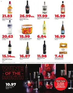 Preview of HyVee weekly ads valid from 20.10.2025 | Page: 36 | Products: Wine, Gin, Cream, Vodka