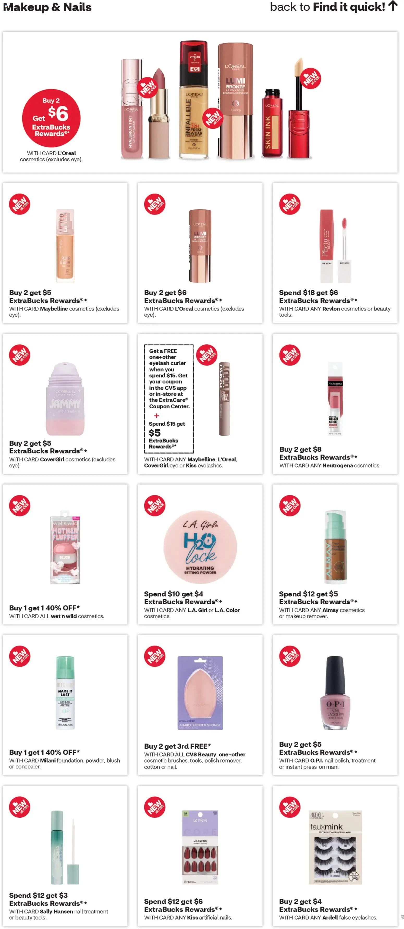 CVS Pharmacy Weekly Ad - WA - valid from 22.02.2026 | Page: 11 | Products: Vitamin, Nail, Ink, Eyelashes