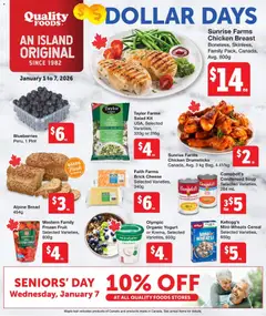 Preview of Quality Foods weekly flyer / circulaire from shop Quality Foods valid from 01.01.2026