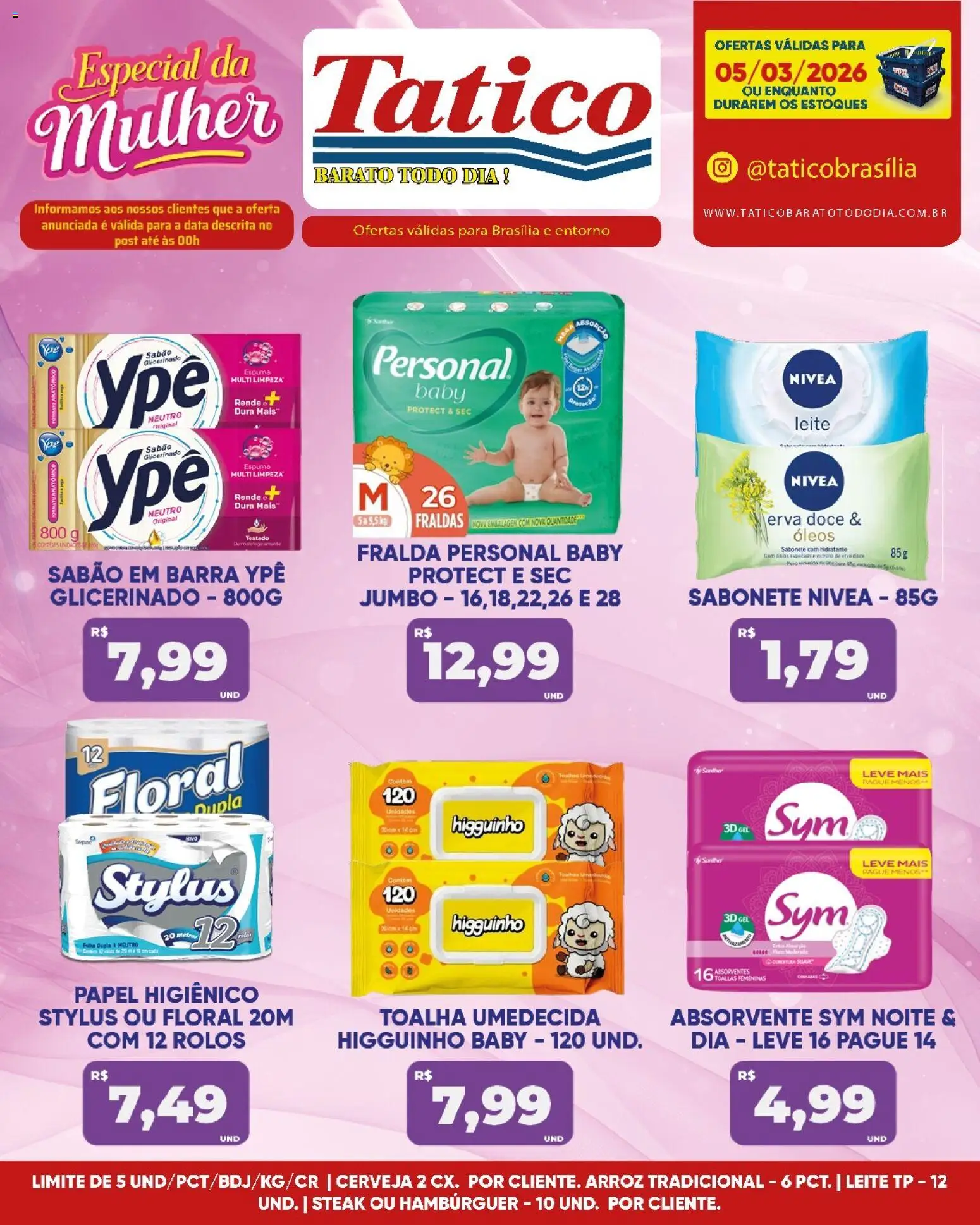 Tatico Folheto - válido de 05.03.2026 | Página: 13 | Produtos: Sabão, Cerveja, Sabonete, Toalha umedecida
