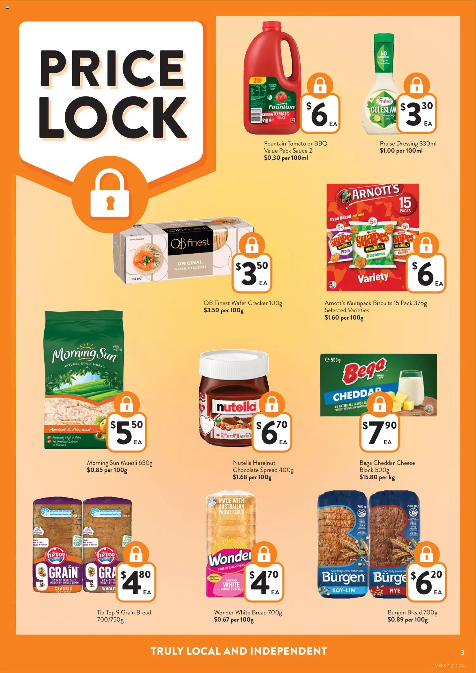 Foodworks catalogue - valid from 14.01.2026 | Page: 3 | Products: Cheese, Chocolate, Nutella, Sauce