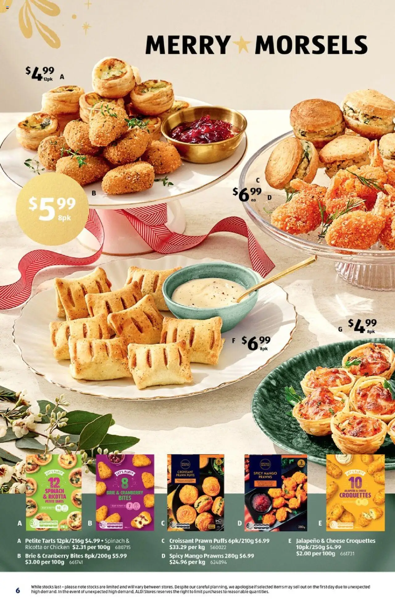 Aldi catalogue - valid from 22.10.2025 | Page: 6 | Products: Chicken, Prawns, Spinach, Mango