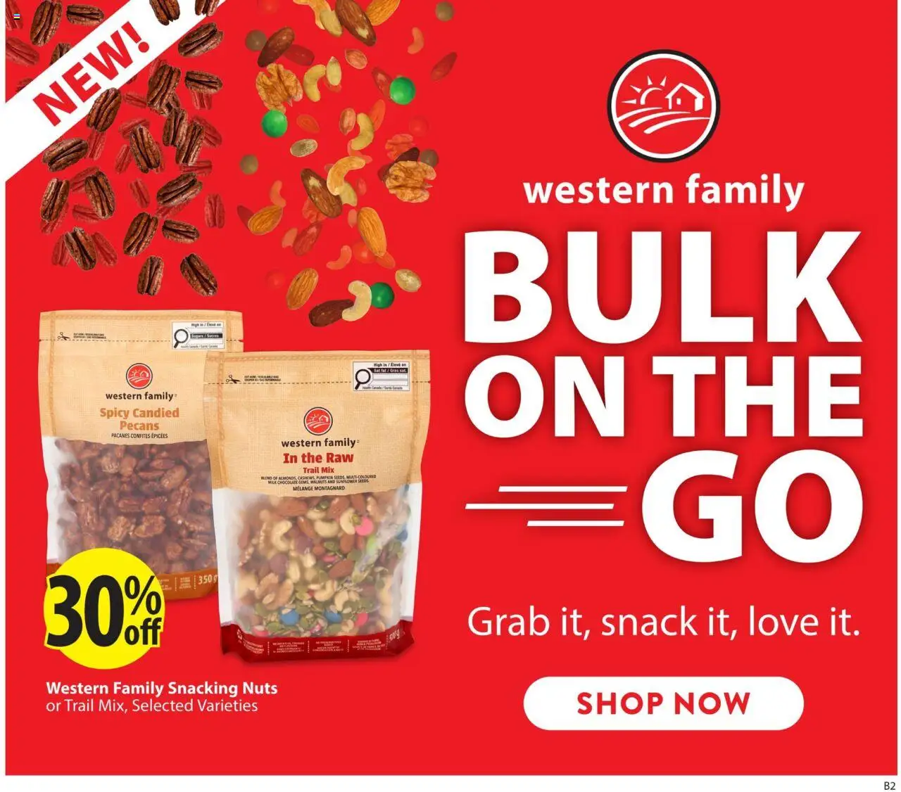Save on foods flyer valid from 14.08.2025 | Page: 22 | Products: Nuts, Milk, Chocolate, Pumpkin