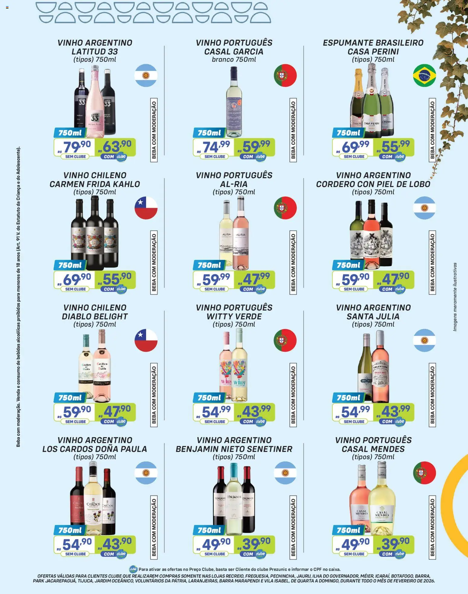 Prezunic Folheto - válido de 01.02.2026 | Página: 5 | Produtos: Espumante, Vinho, Benjamin