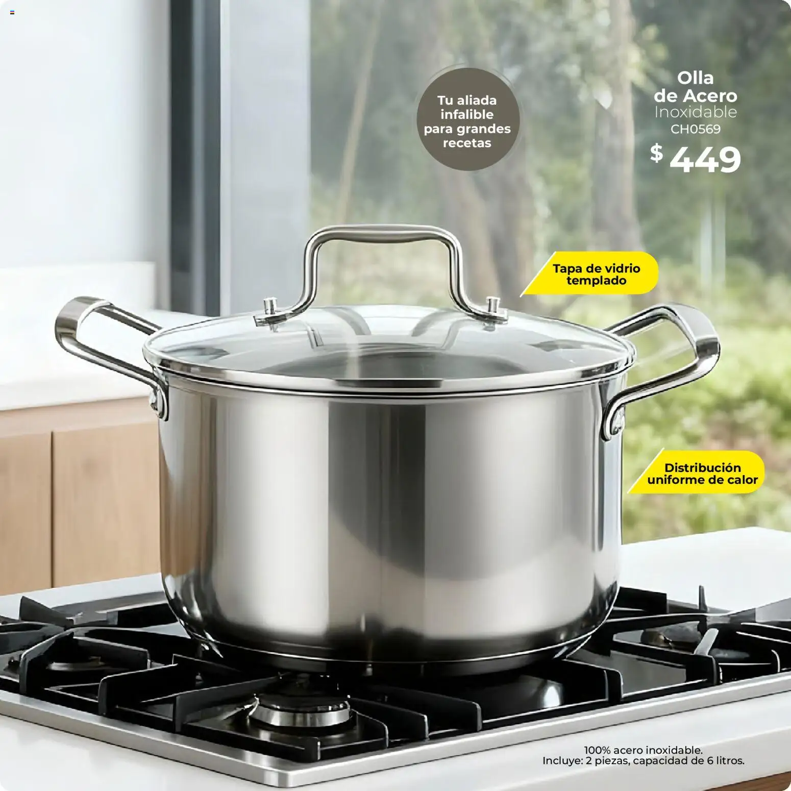 Nuevas ofertas de Colchas Concord válidas en toda la República Mexicana desde el 01.11.2025. ¡Encuentra las mejores ofertas en Colchas Concord catálogo Home! | Página: 12 | Productos: Olla