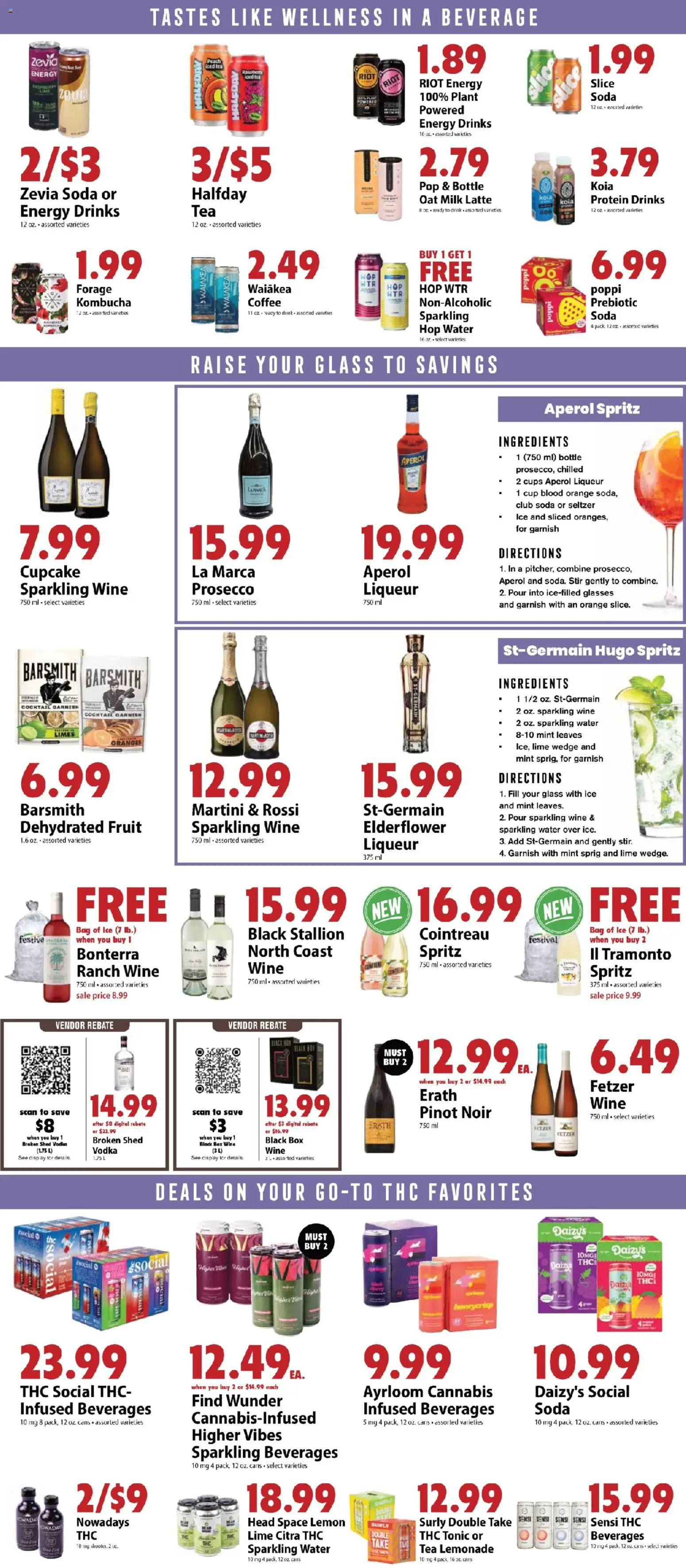 Festival Foods Weekly Ad - valid from 01.04.2026 | Page: 9 | Products: Oranges, Vodka, Water, Lime