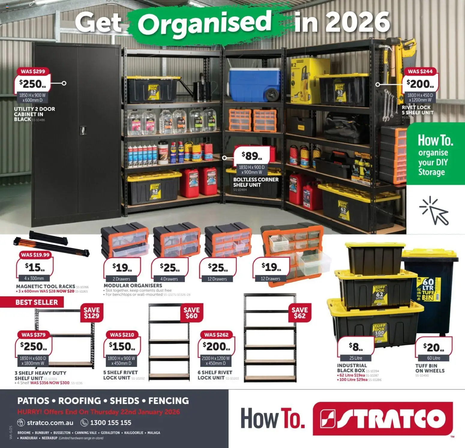 Stratco catalogue - valid from 12.12.2025 | Page: 20 | Products: Cabinet, Shelf, Box, Door