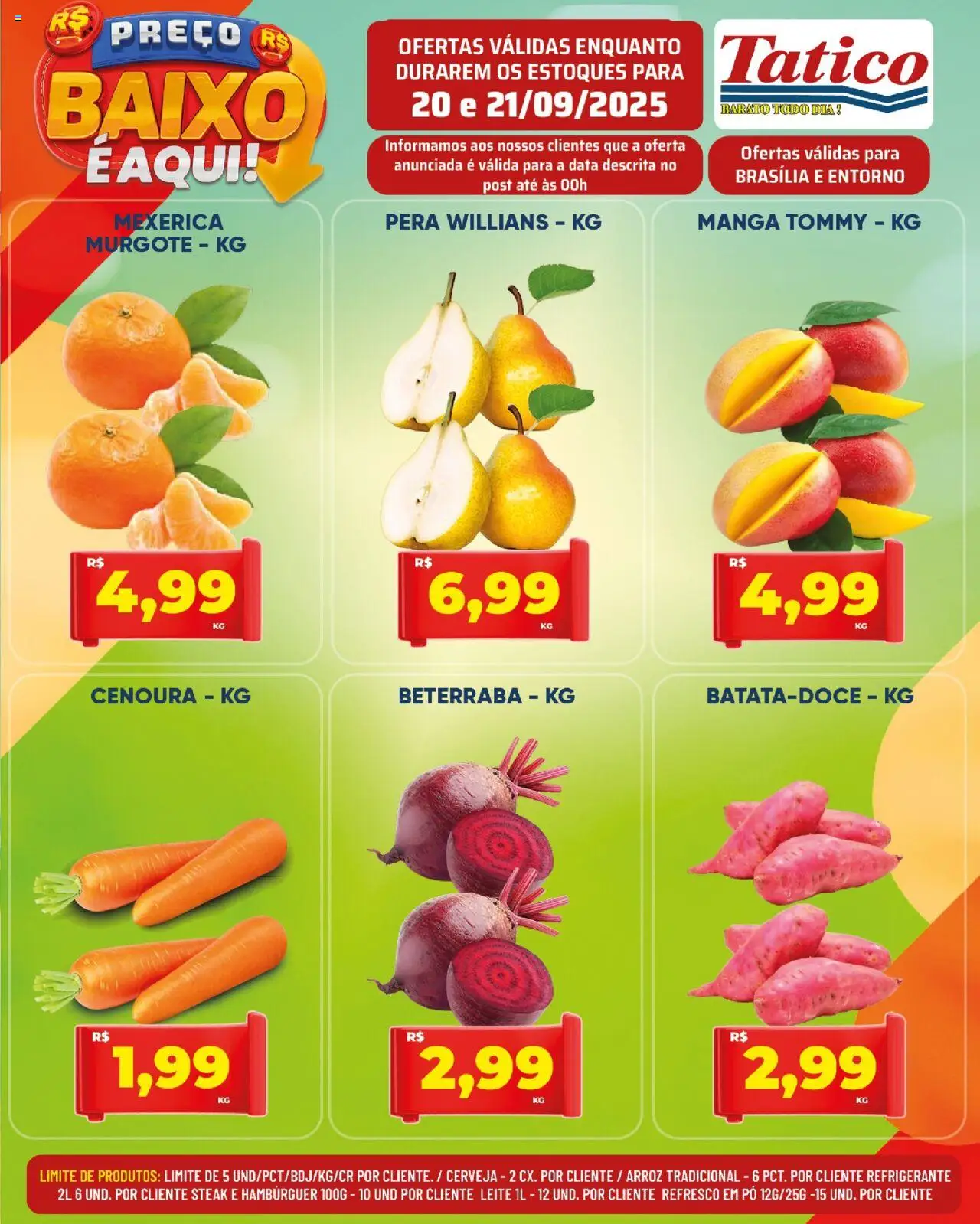 Tatico Folheto - válido de 20.09.2025 | Página: 2 | Produtos: Beterraba, Refresco, Arroz, Refrigerante